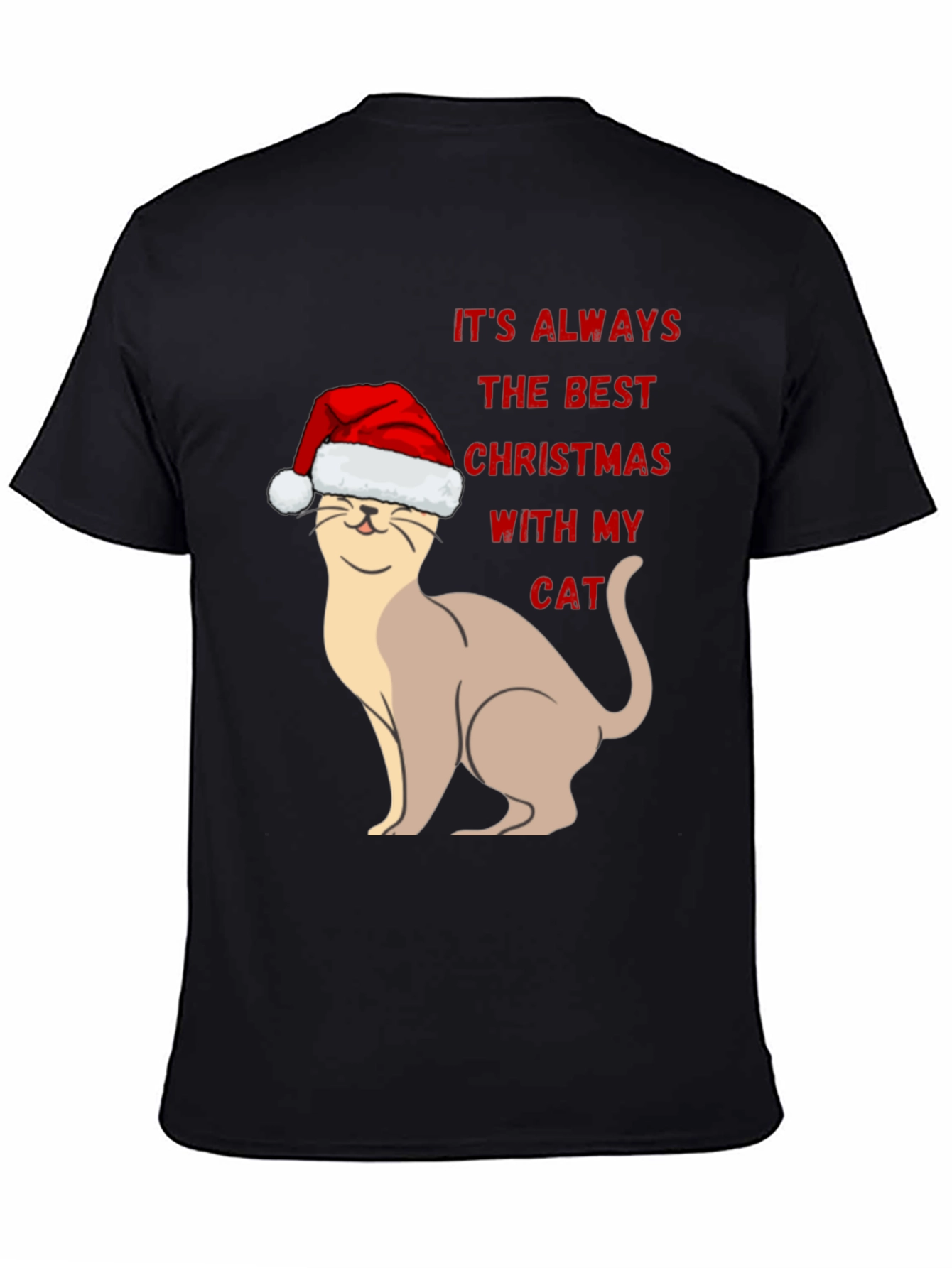 Festive Cat Christmas T-Shirt