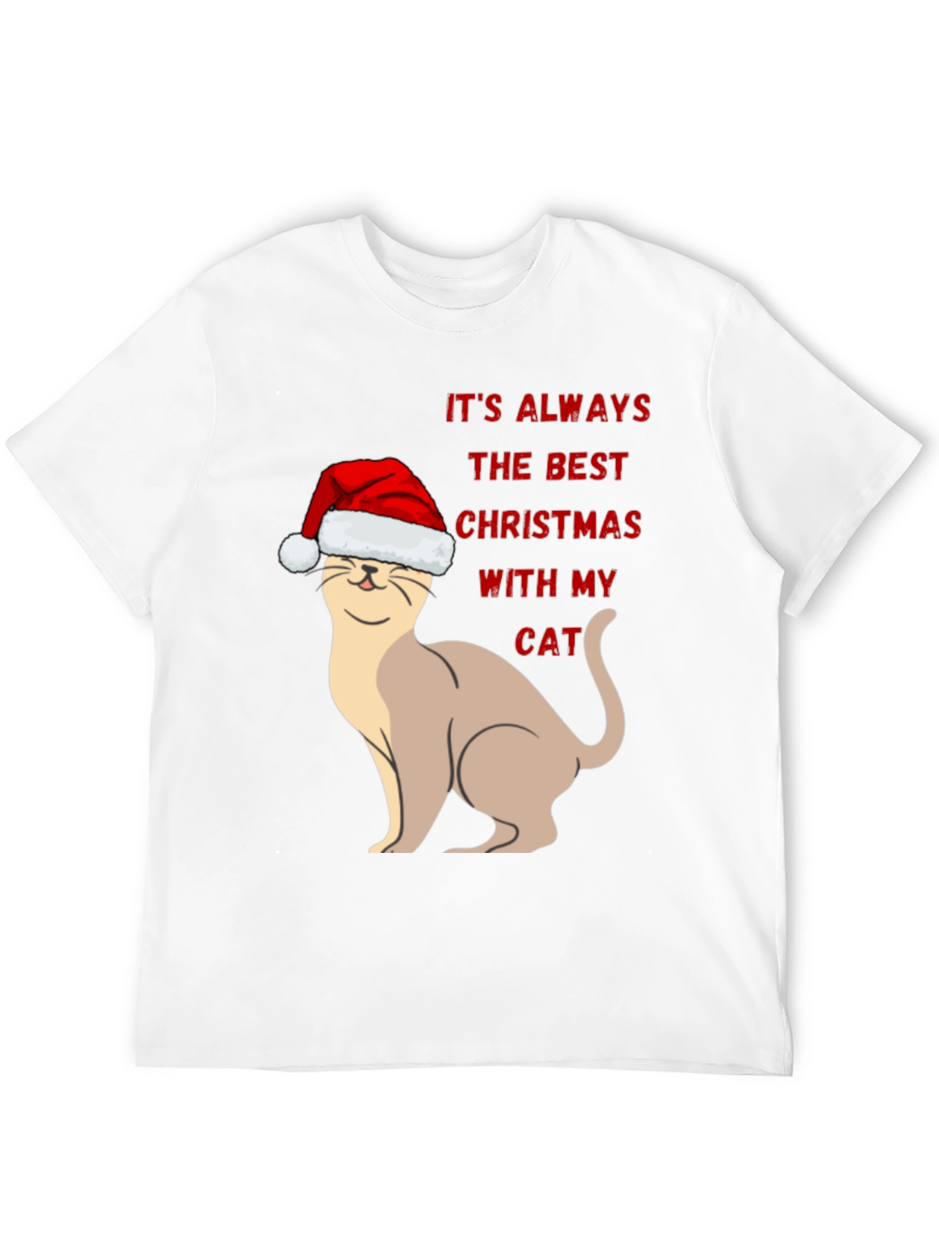 Festive Cat Christmas T-Shirt