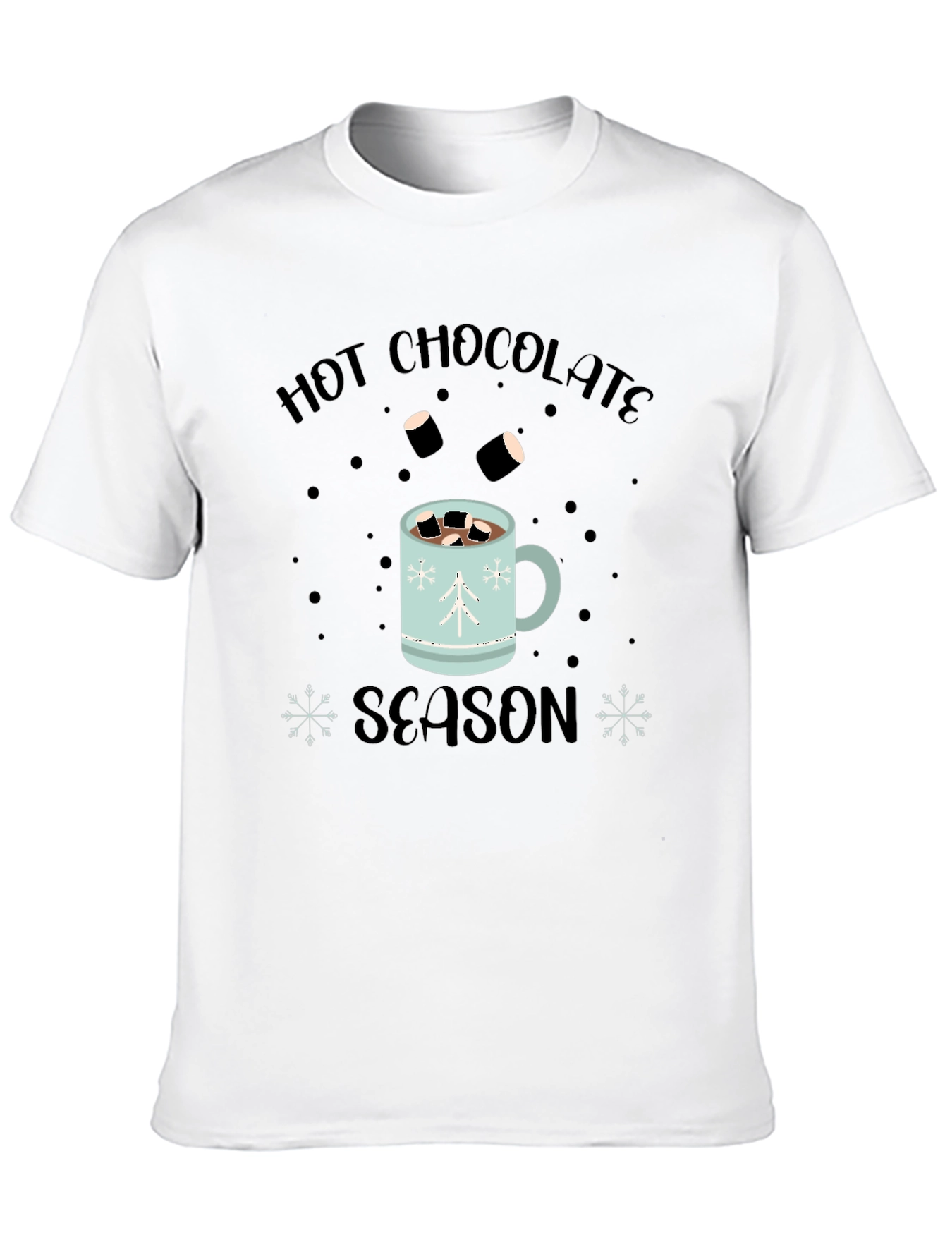 Hot Chocolate Season Black T-Shirt