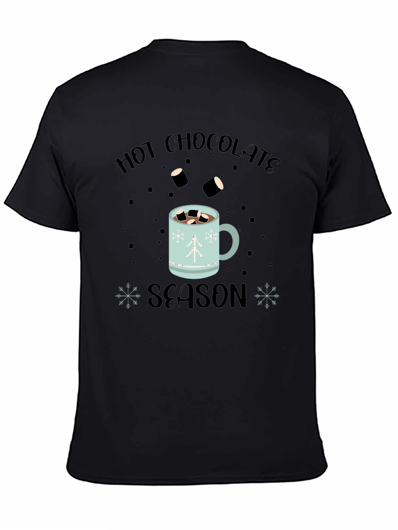 Hot Chocolate Season Black T-Shirt