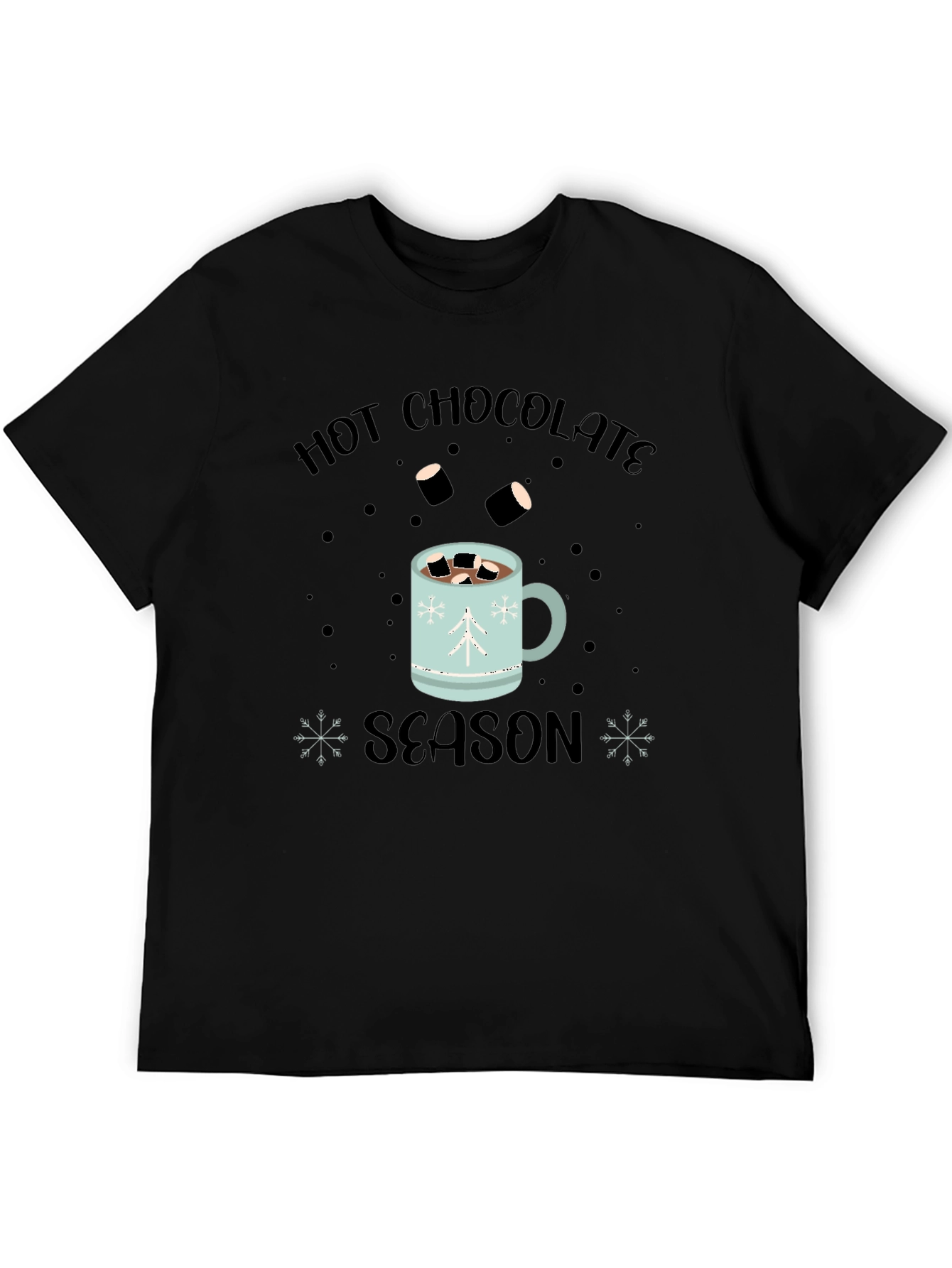 Hot Chocolate Season Black T-Shirt