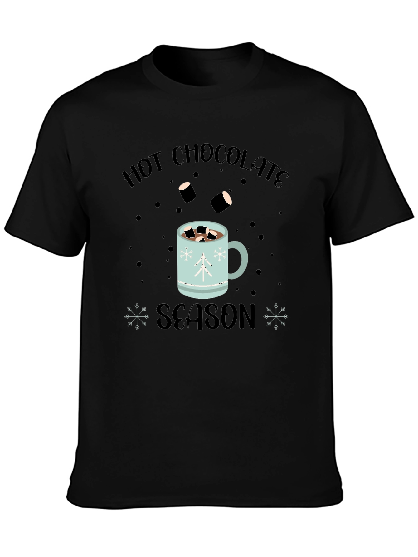 Hot Chocolate Season Black T-Shirt