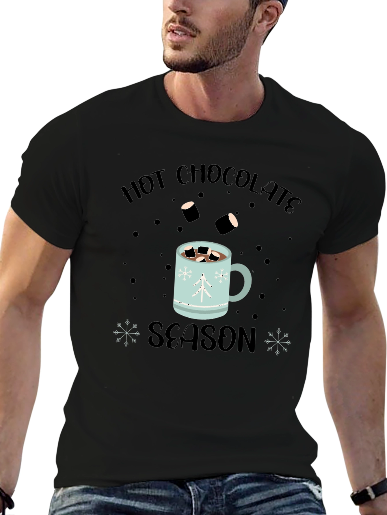 Hot Chocolate Season Black T-Shirt