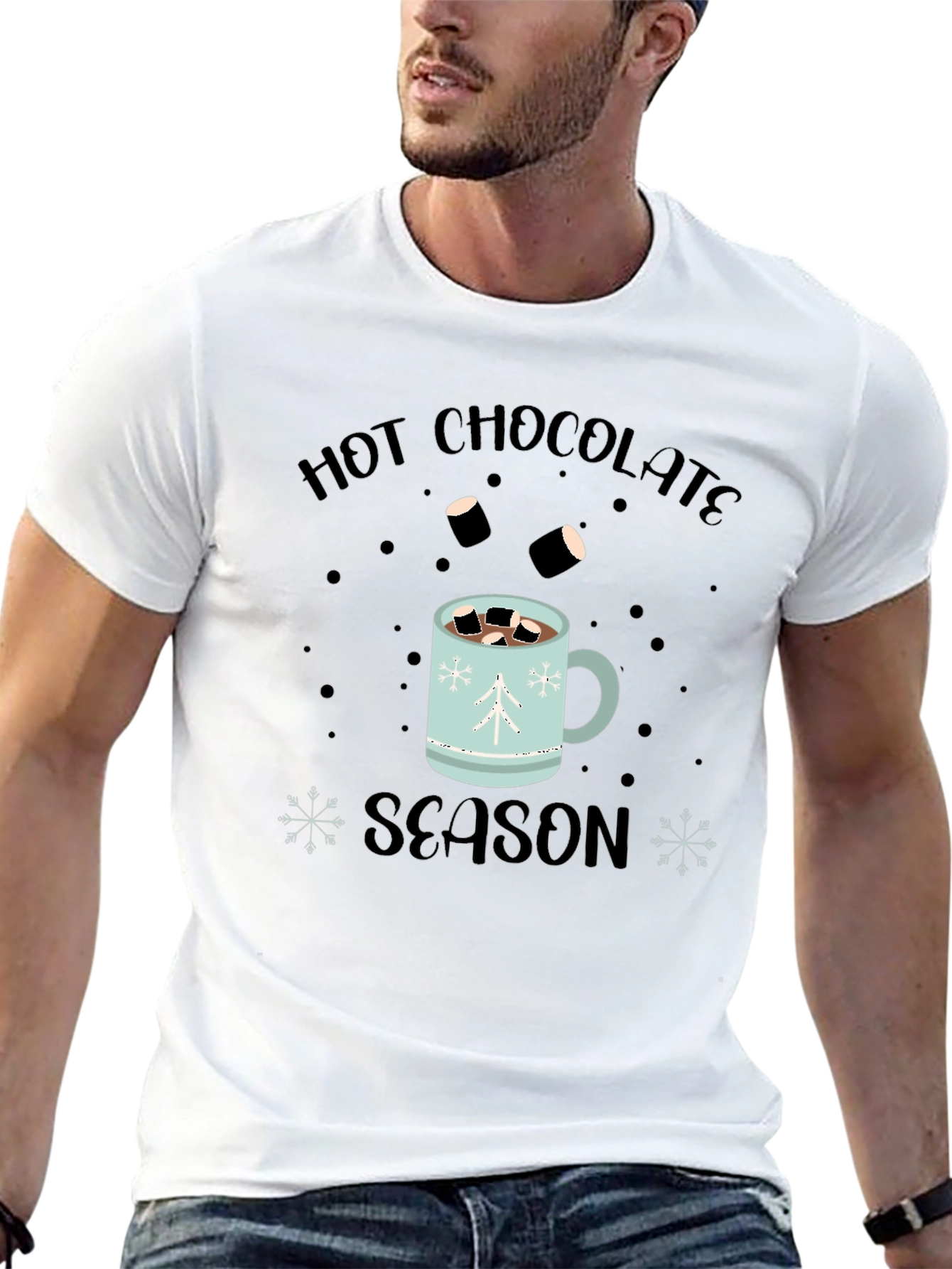 Hot Chocolate Season Black T-Shirt