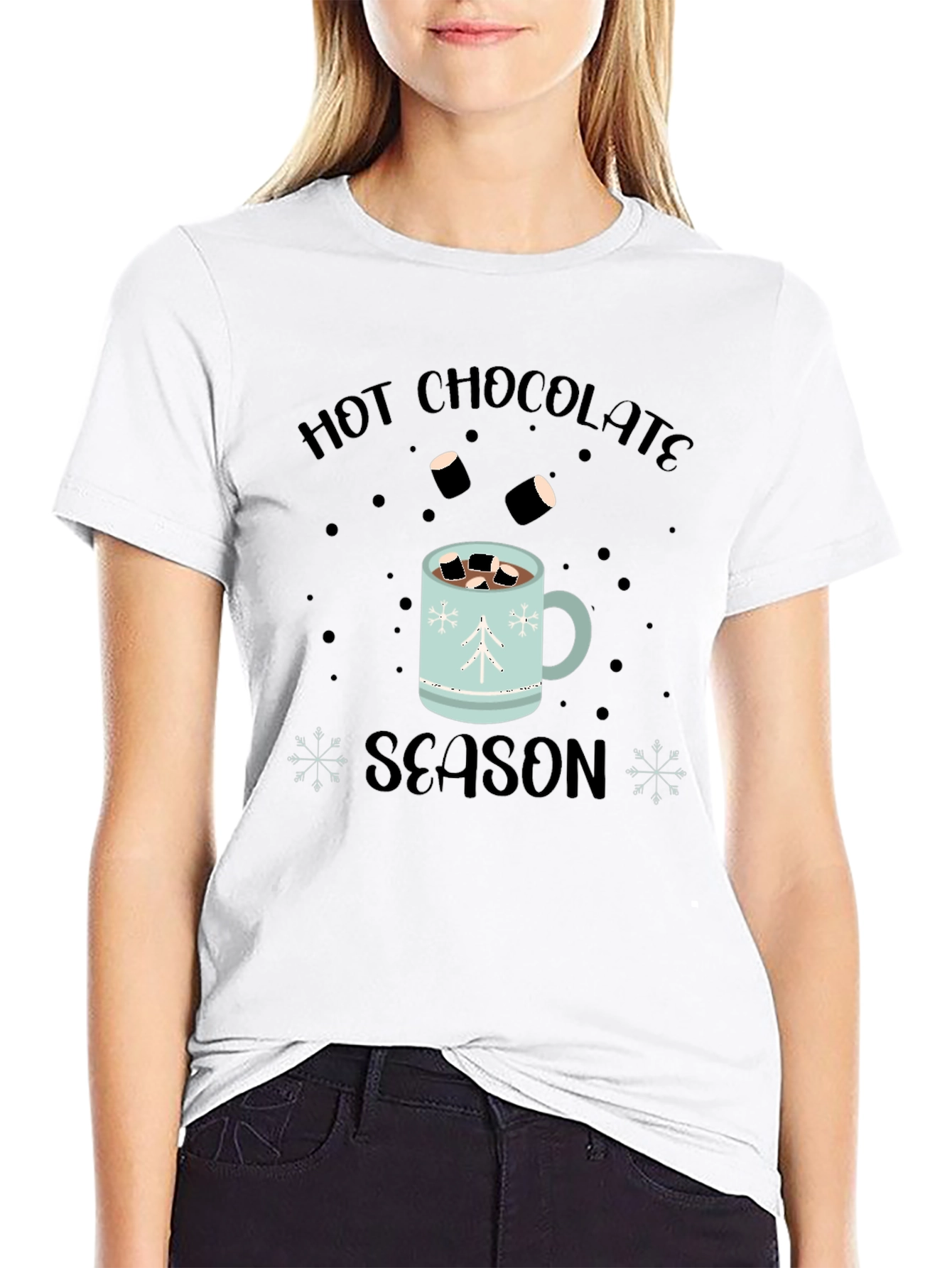 Hot Chocolate Season Black T-Shirt