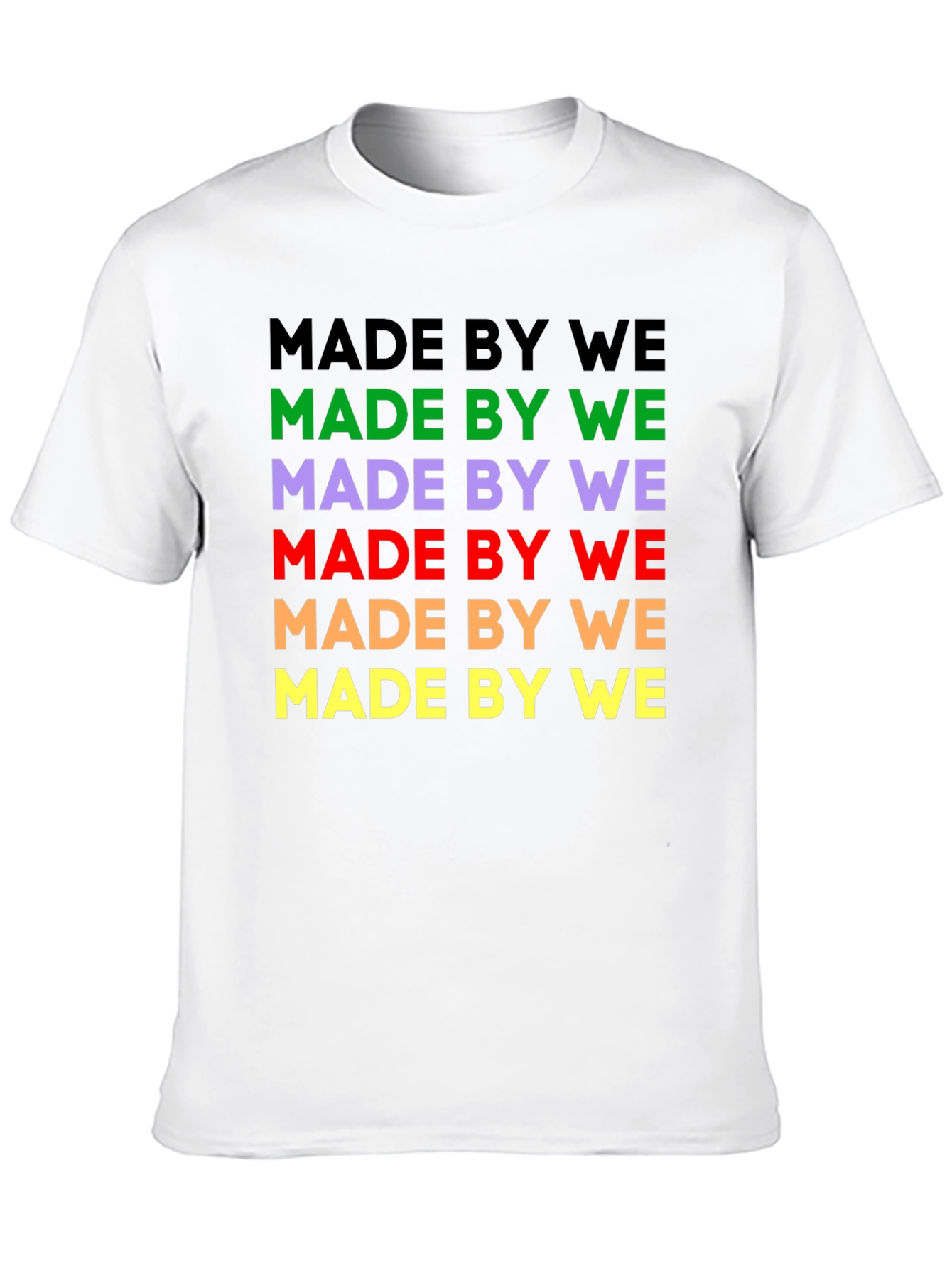 Made By We Graphic Tee - Black Cotton T-Shirt