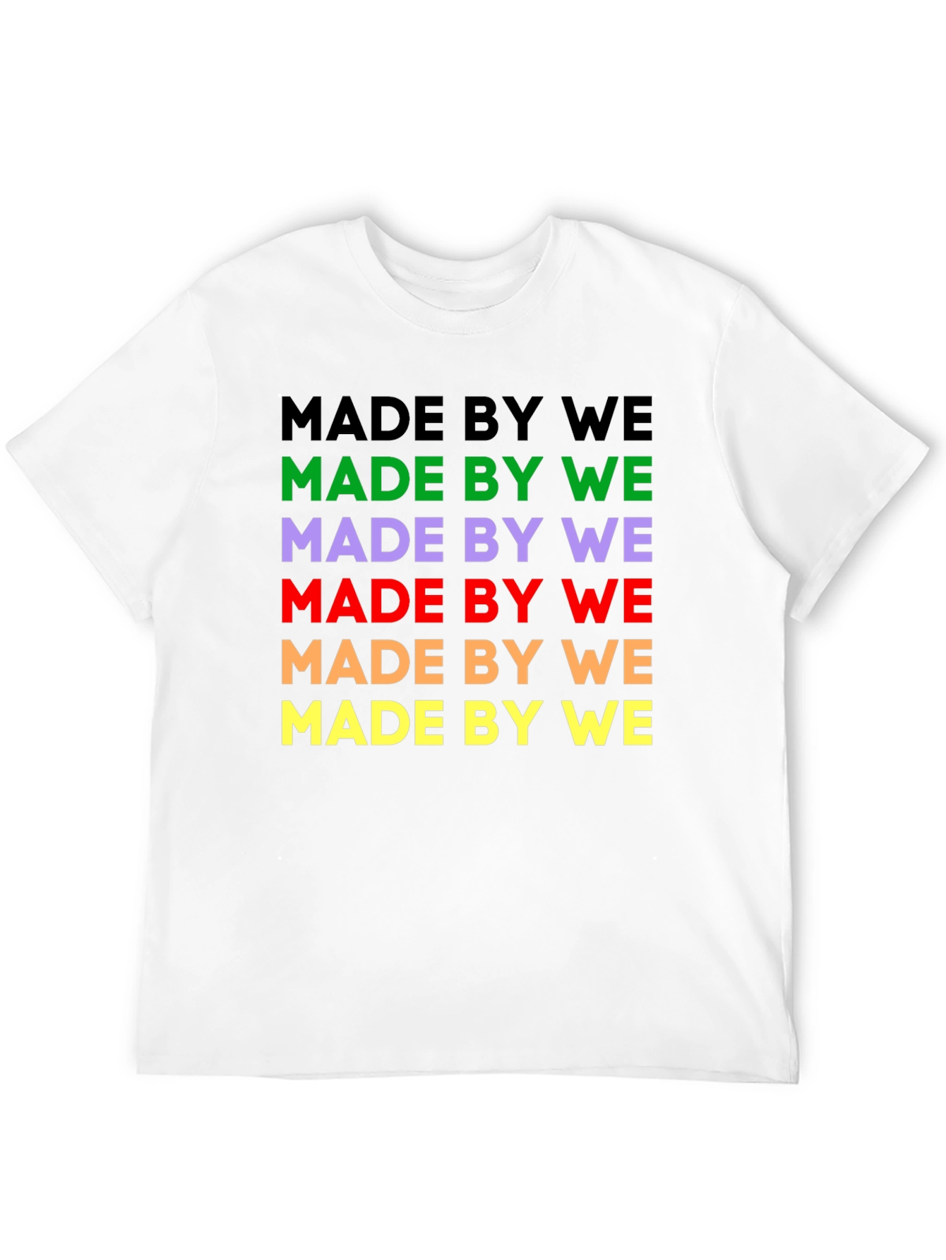 Made By We Graphic Tee - Black Cotton T-Shirt