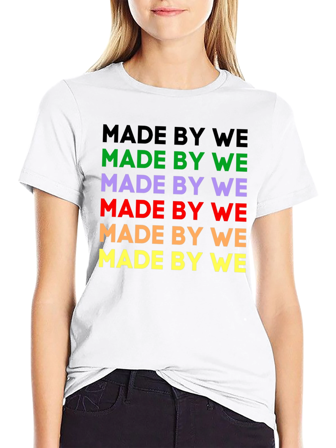Made By We Graphic Tee - Black Cotton T-Shirt
