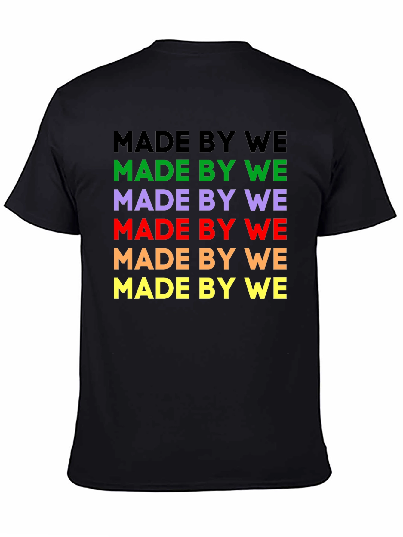 Made By We Graphic Tee - Black Cotton T-Shirt