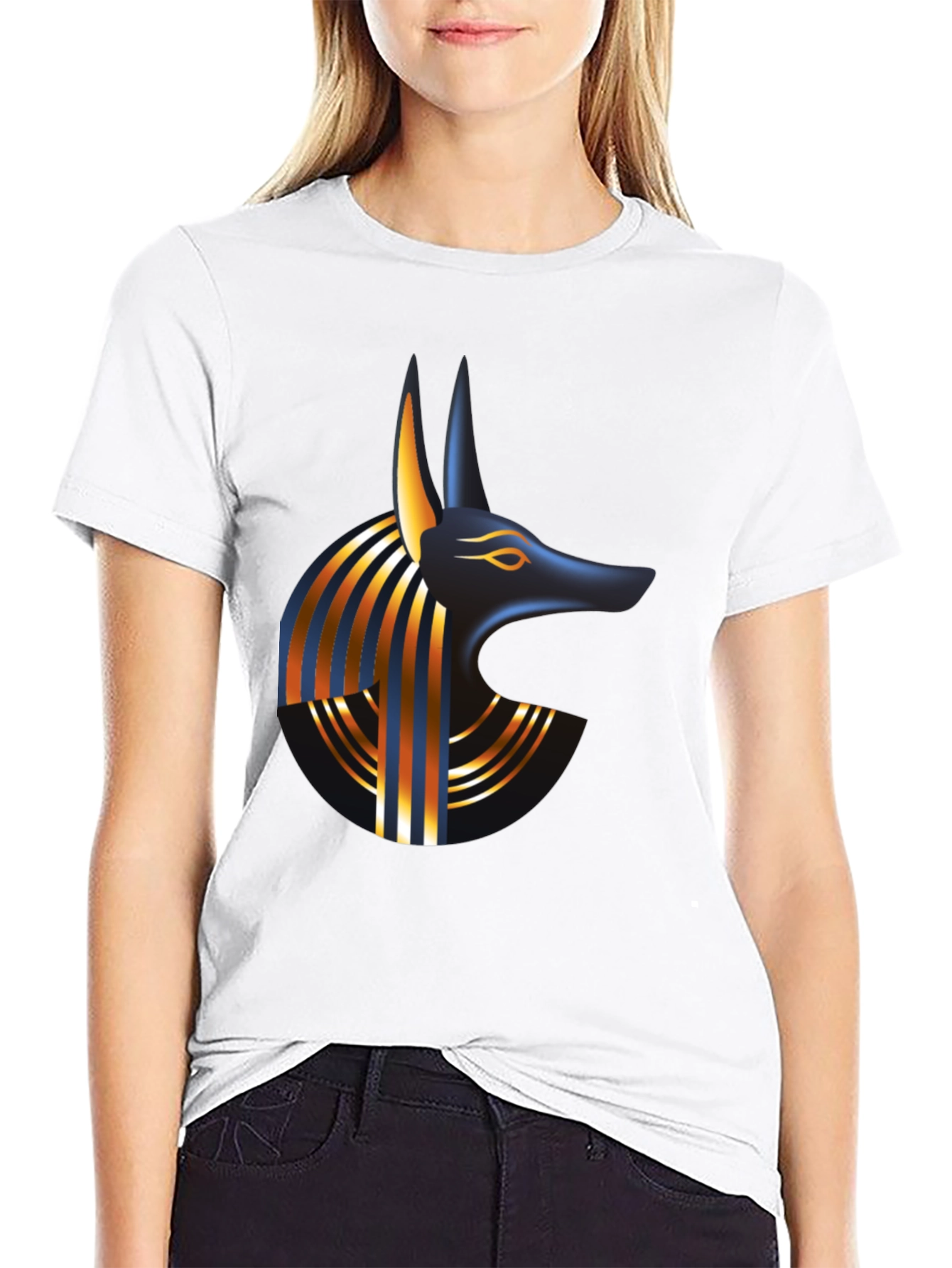 Anubis Graphic Tee - Egyptian God Design