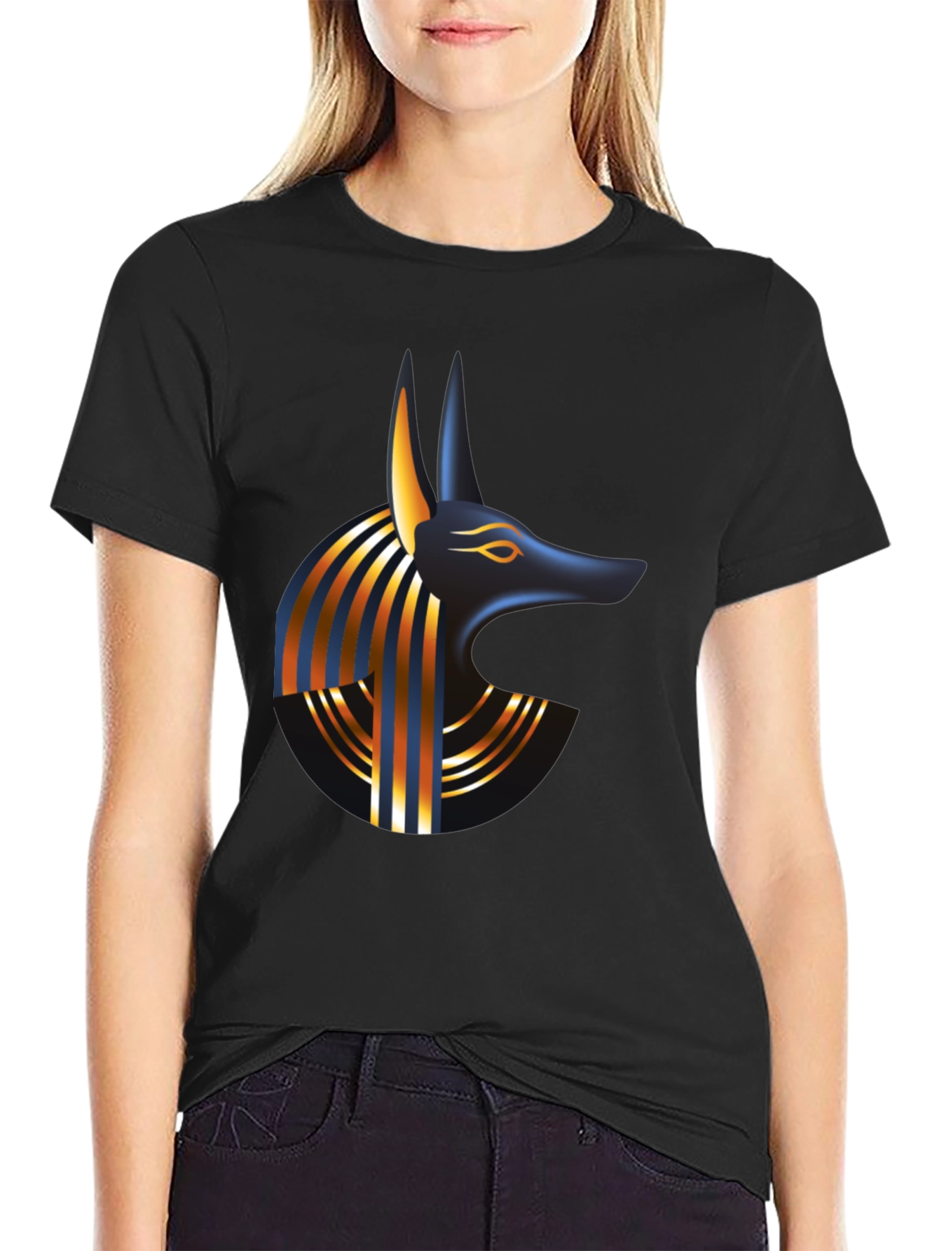 Anubis Graphic Tee - Egyptian God Design