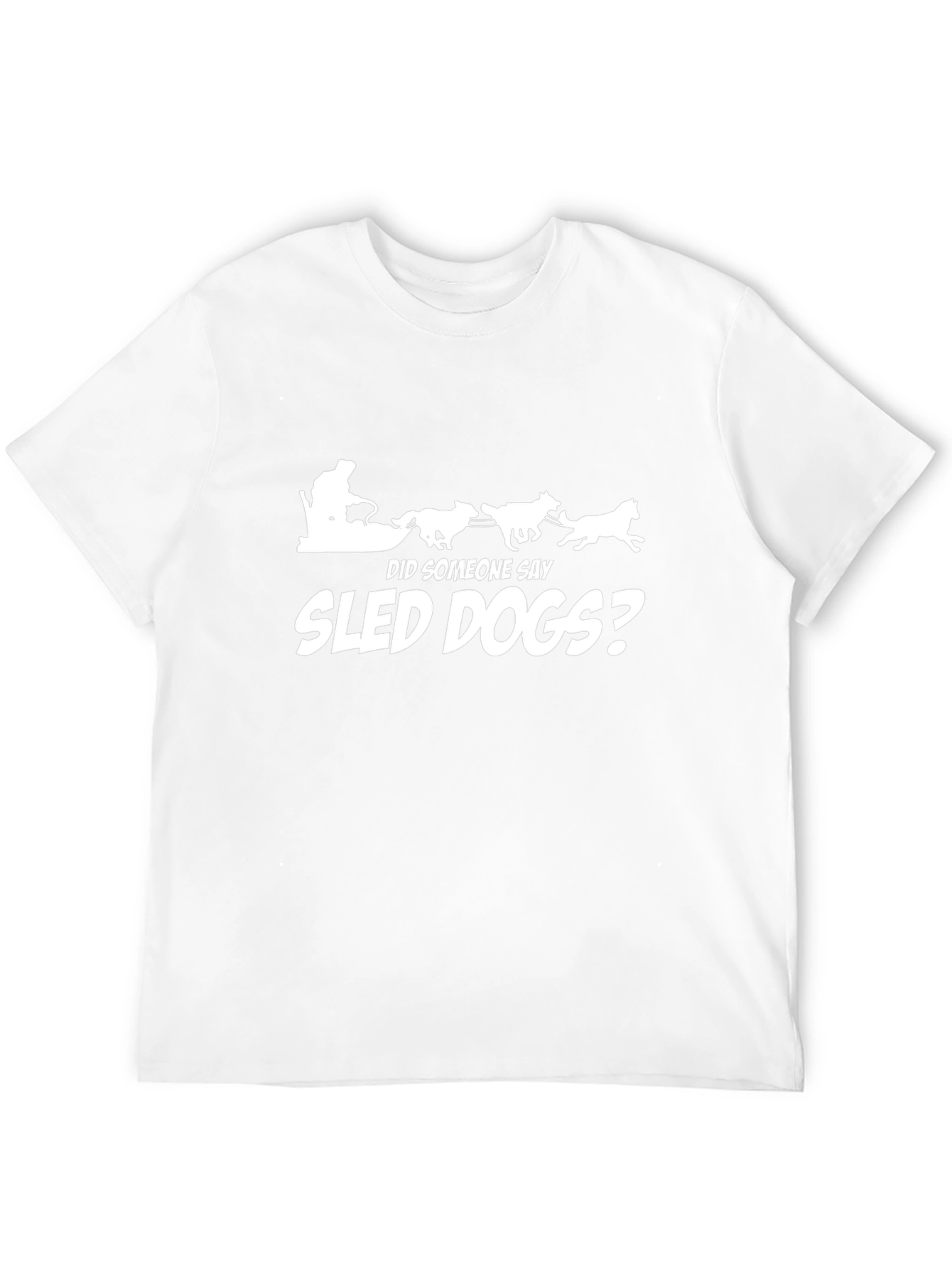 Sled Dogs? Graphic T-Shirt - Black Canine Adventure