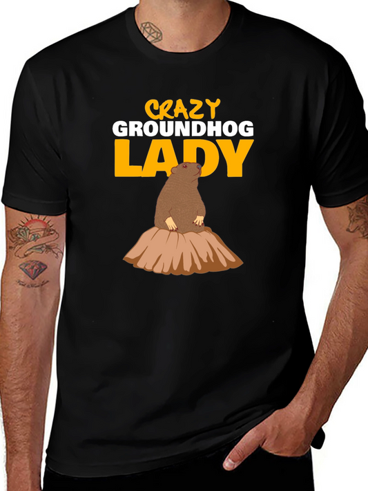 Crazy Groundhog Lady T-Shirt