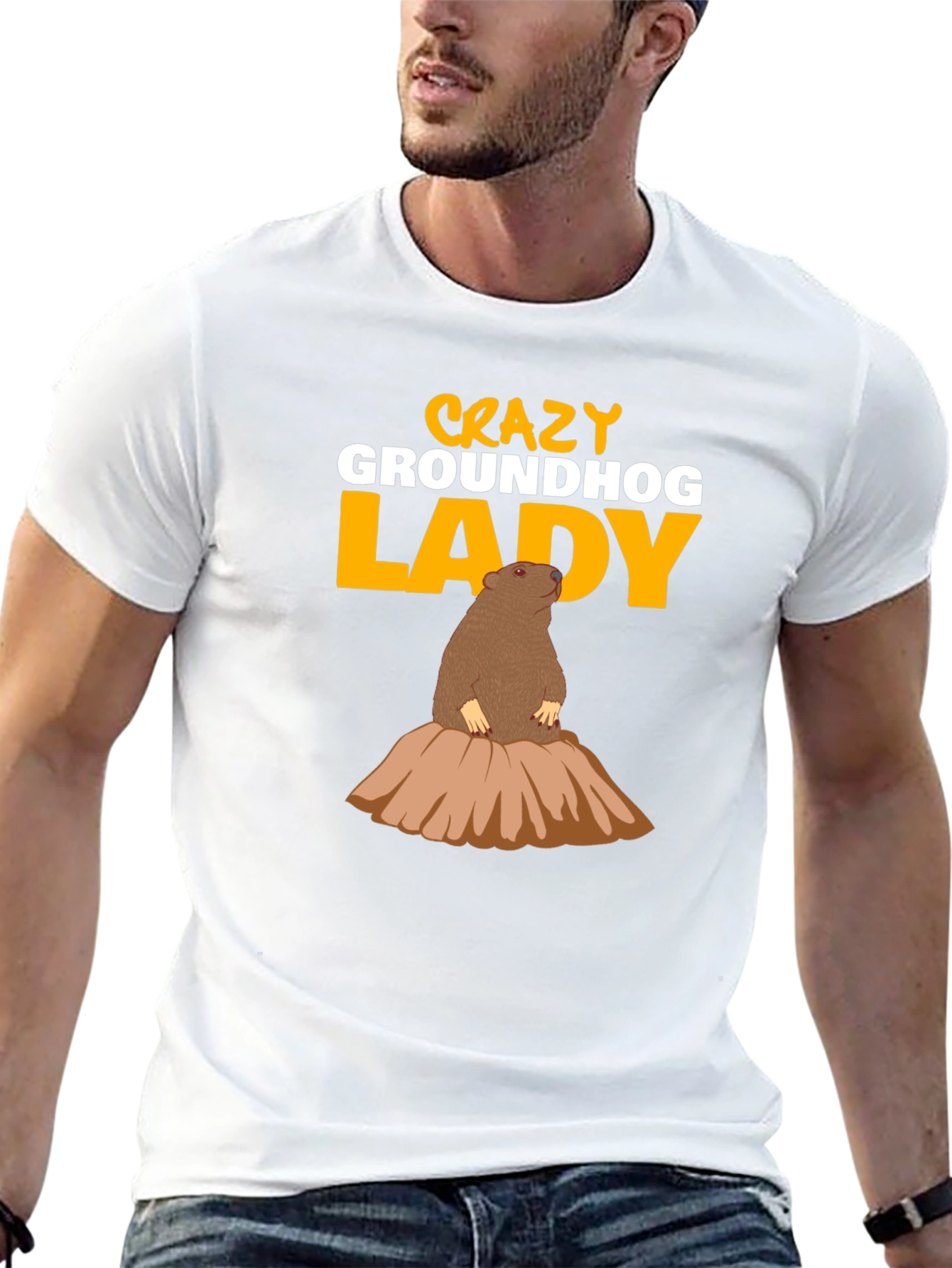 Crazy Groundhog Lady T-Shirt