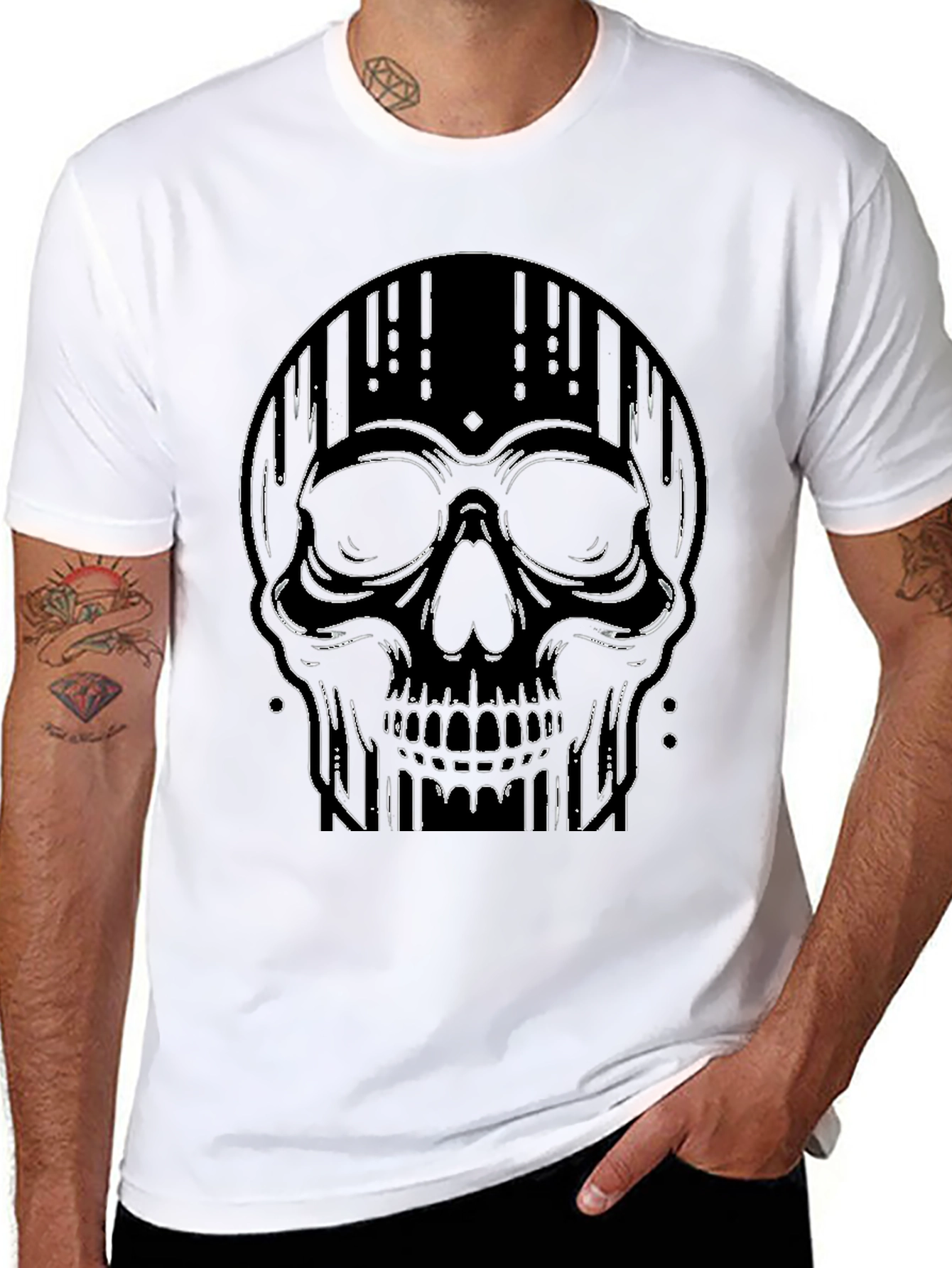 Skull Graphic Black T-Shirt