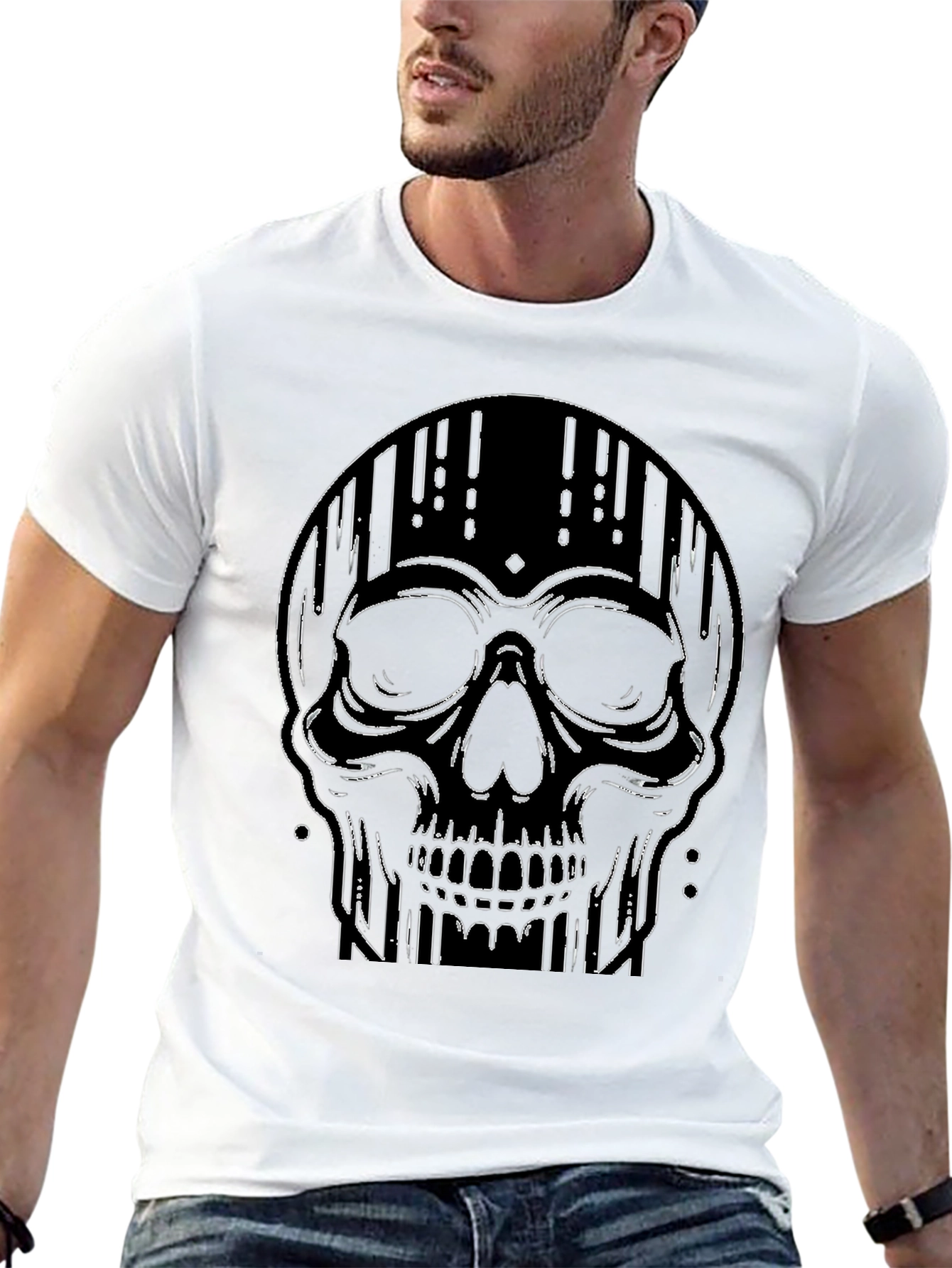 Skull Graphic Black T-Shirt