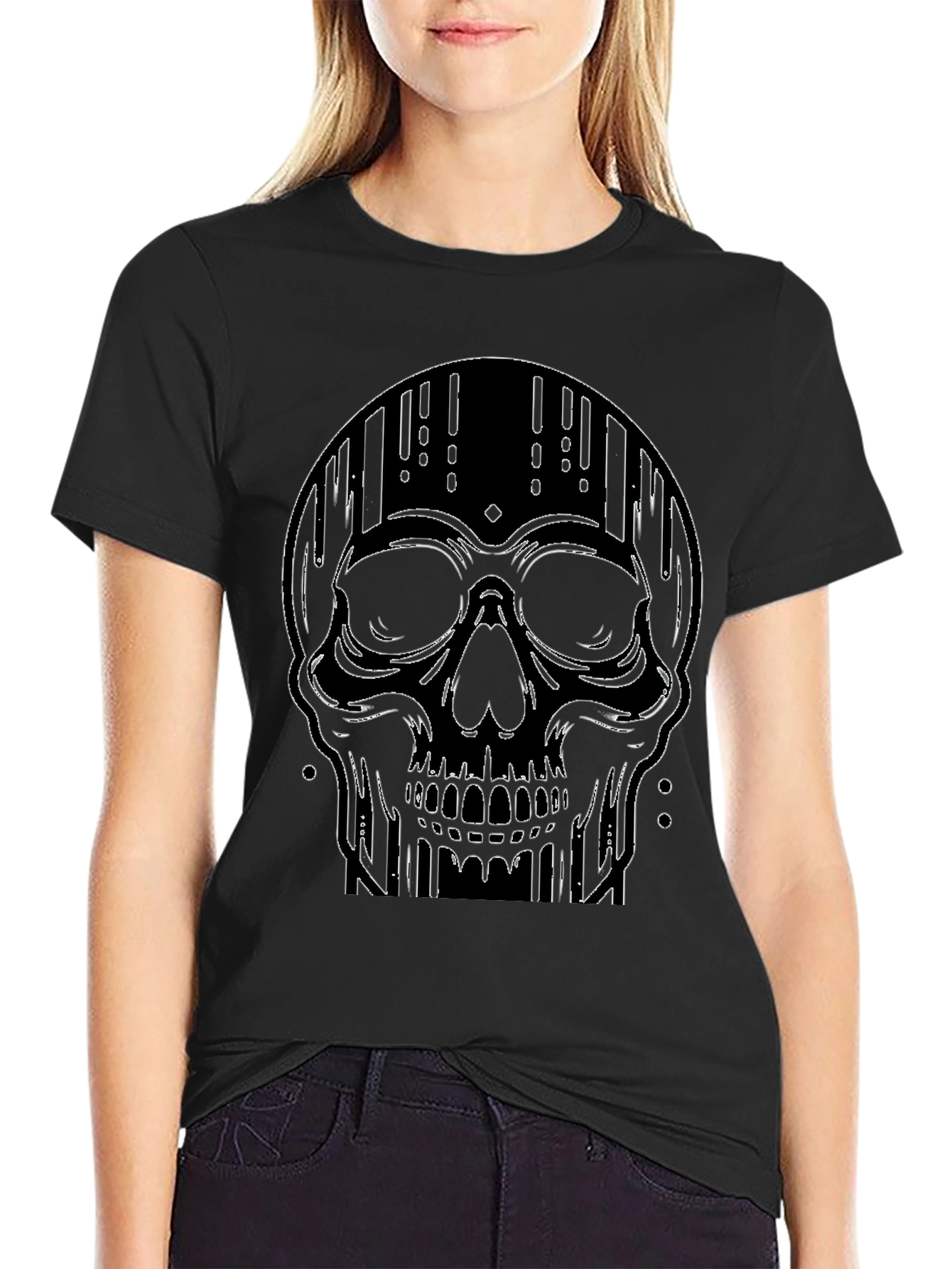 Skull Graphic Black T-Shirt