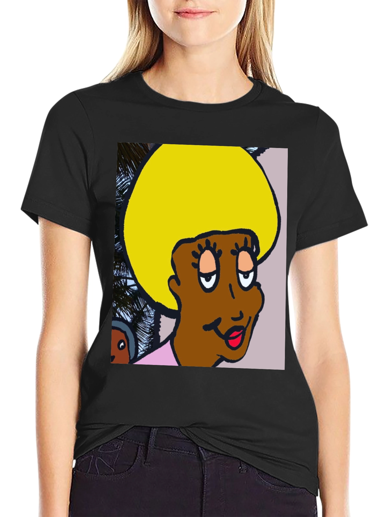 Retro Cartoon Afro T-Shirt