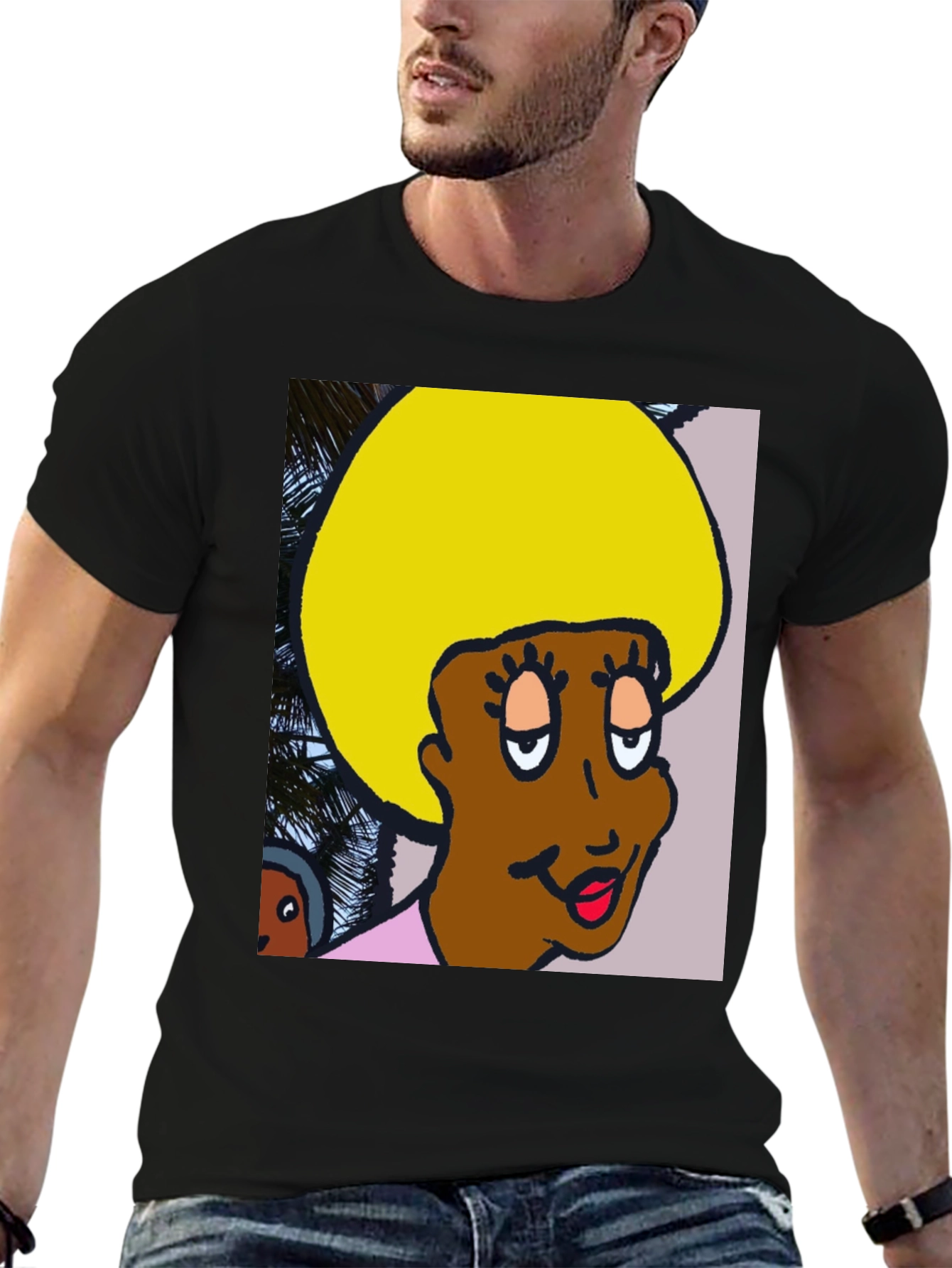 Retro Cartoon Afro T-Shirt