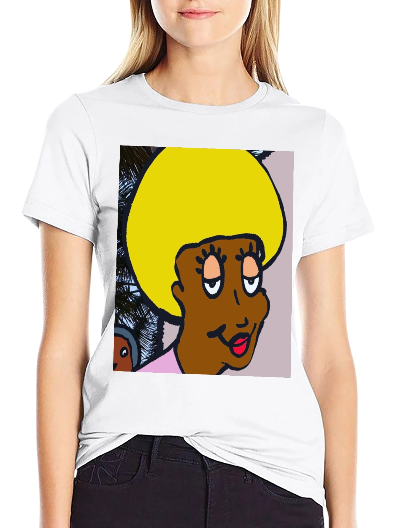 Retro Cartoon Afro T-Shirt
