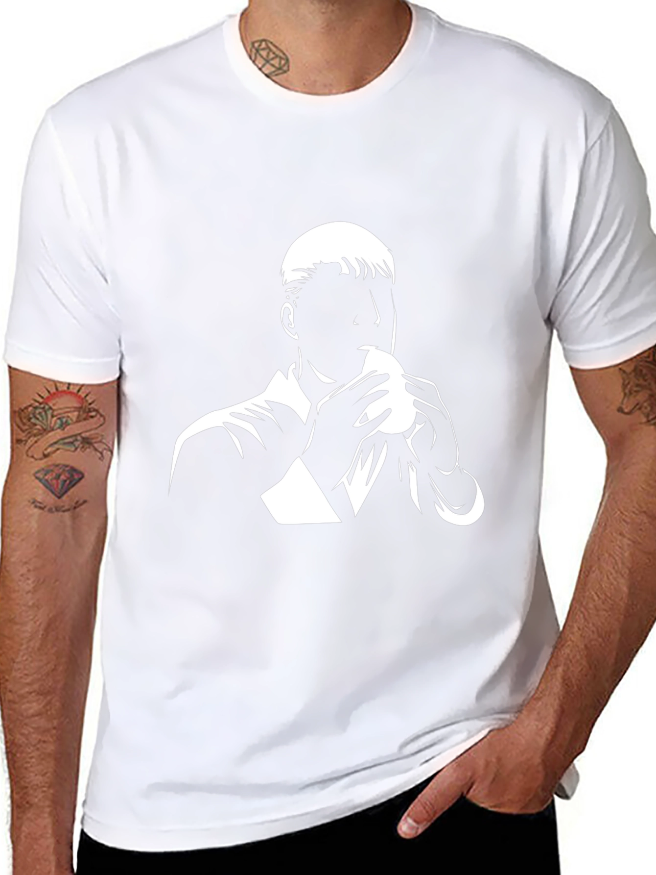 Graphic Tee: Man Eating Sandwich