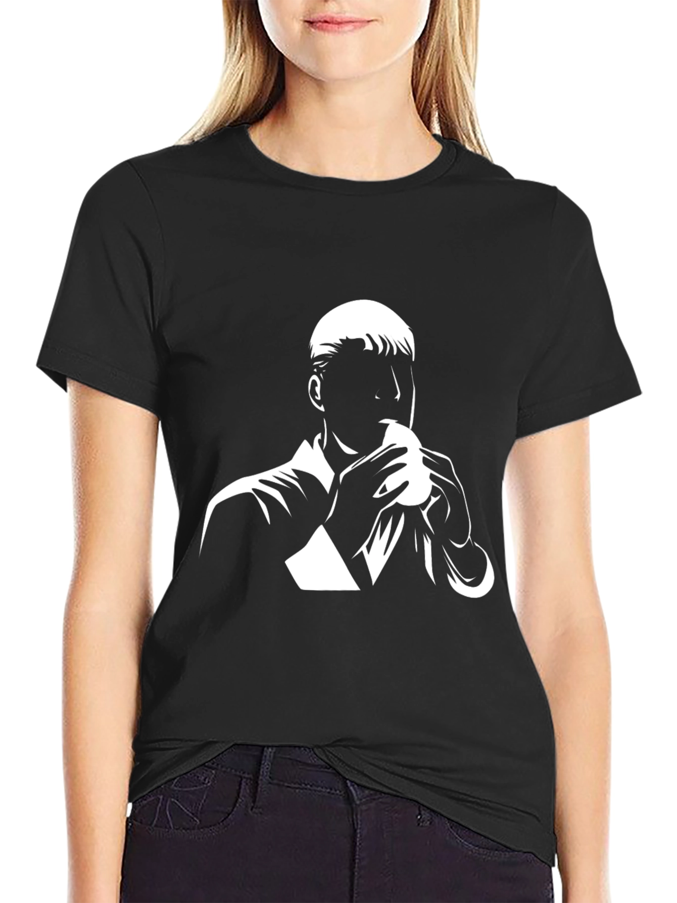 Graphic Tee: Man Eating Sandwich