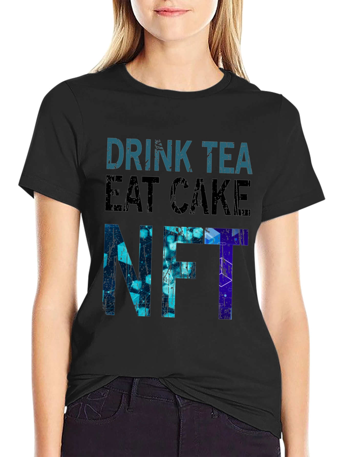Drink Tea Eat Cake NFT Graphic T-Shirt