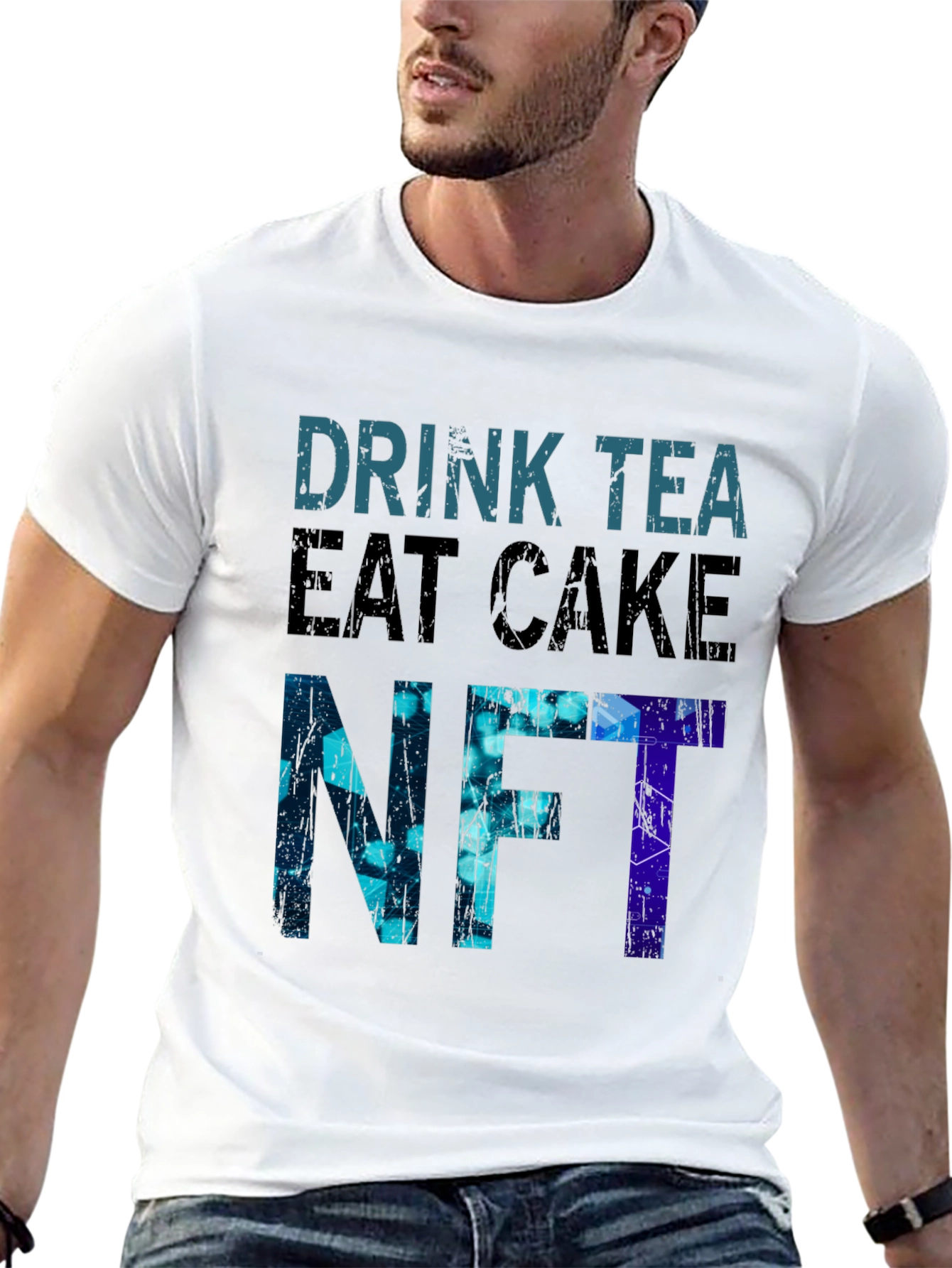Drink Tea Eat Cake NFT Graphic T-Shirt