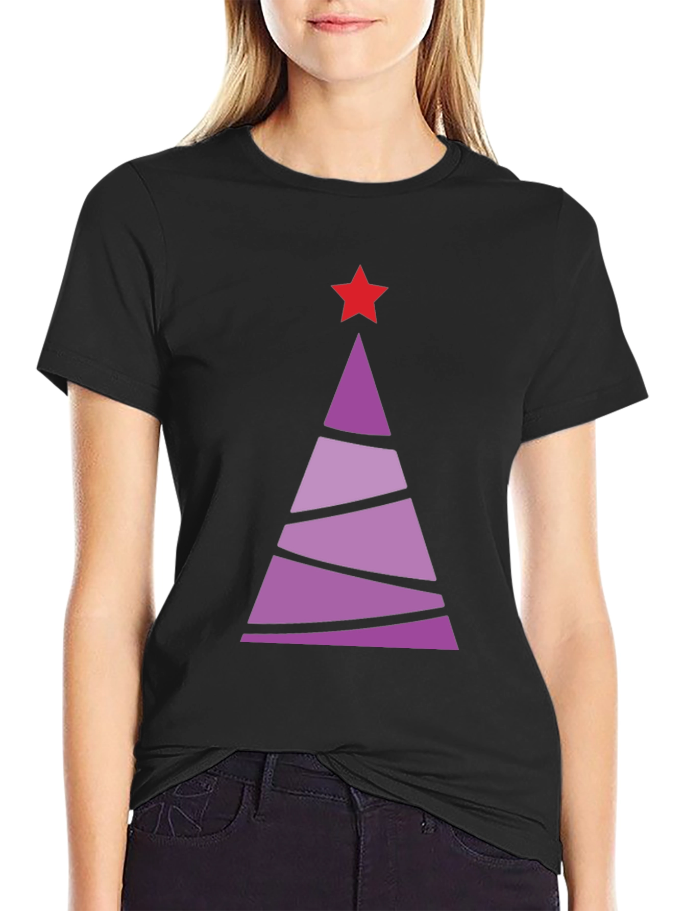 Festive Holiday Tree Graphic Tee