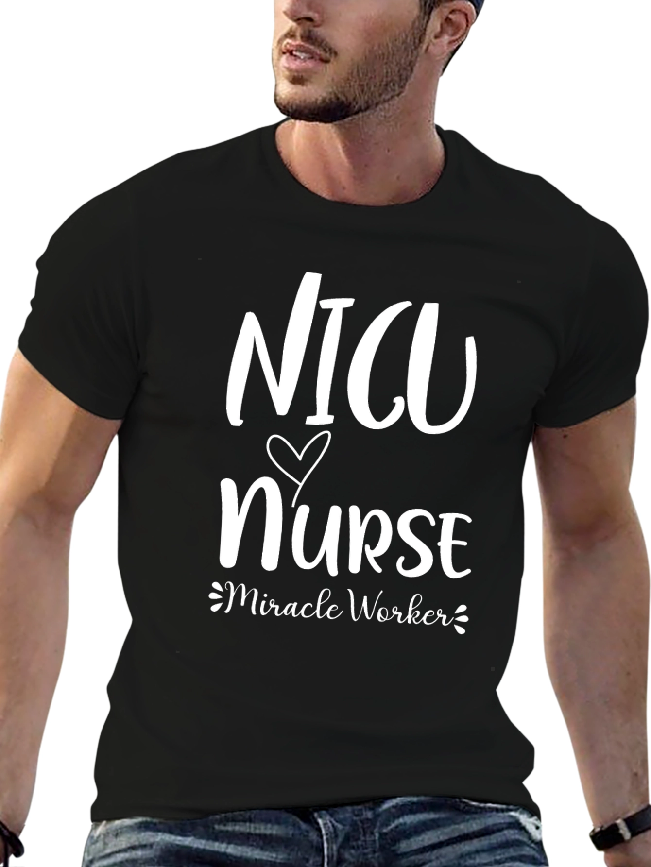 NICU Nurse Miracle Worker Graphic T-Shirt