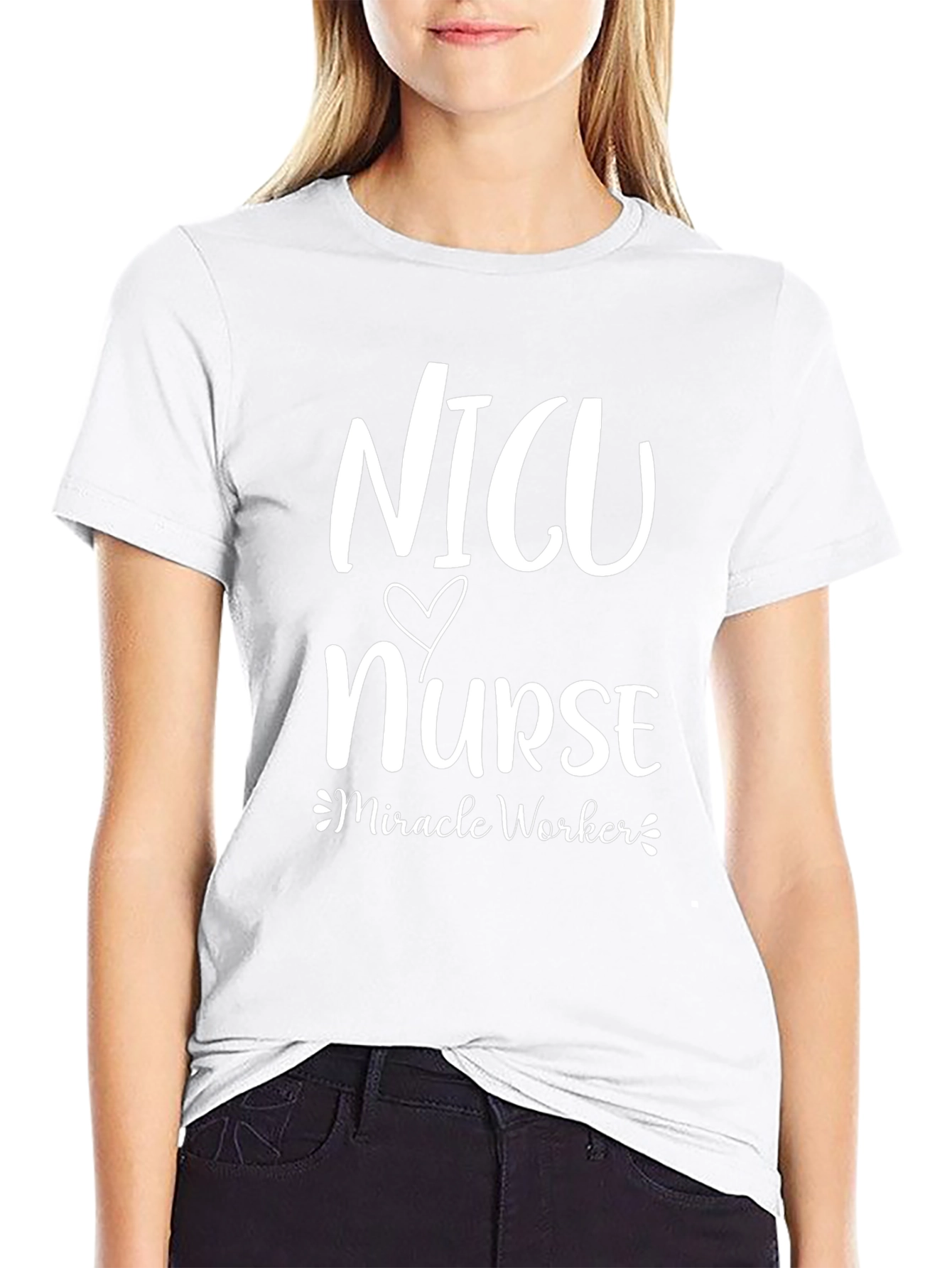 NICU Nurse Miracle Worker Graphic T-Shirt