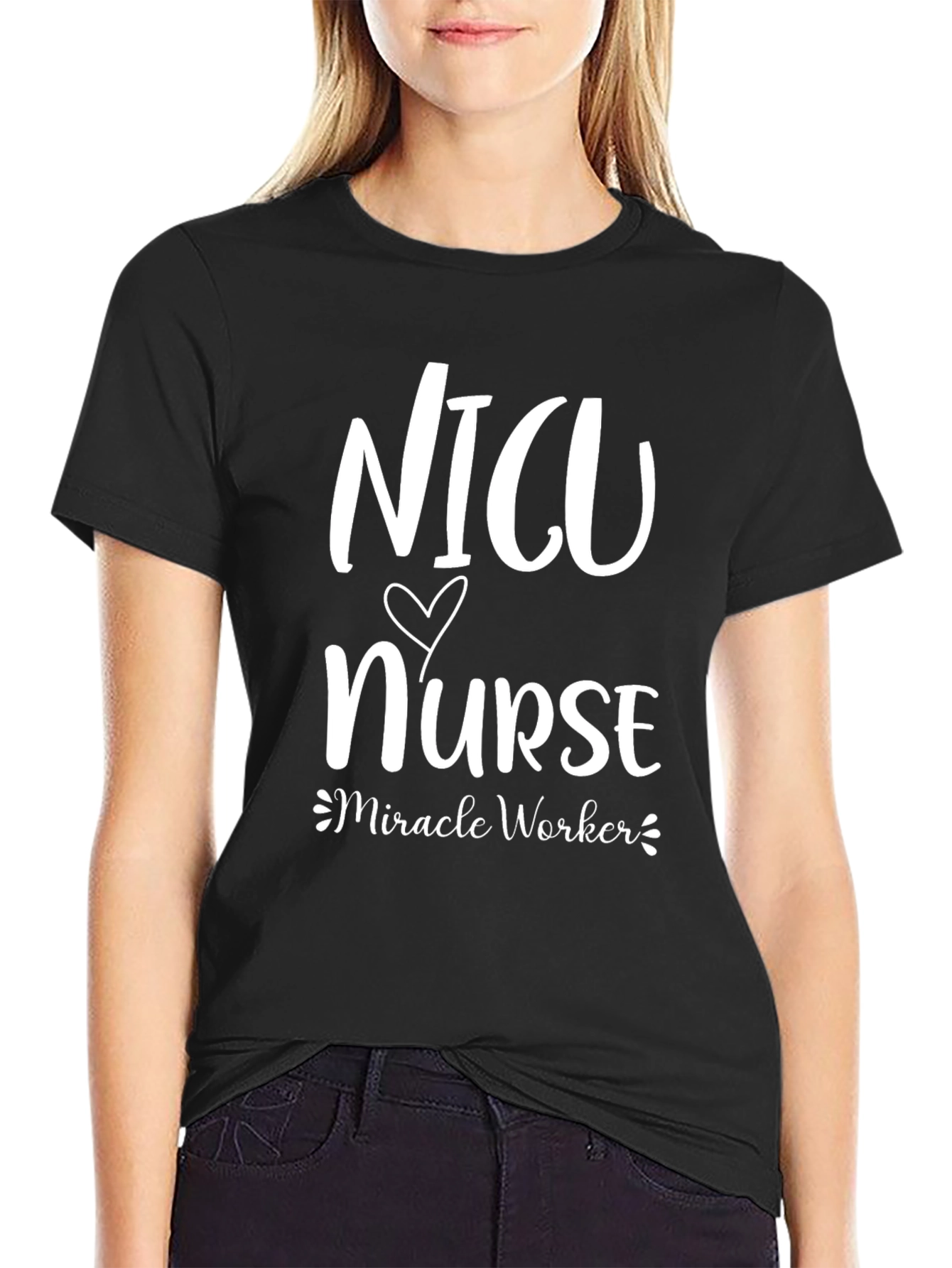 NICU Nurse Miracle Worker Graphic T-Shirt