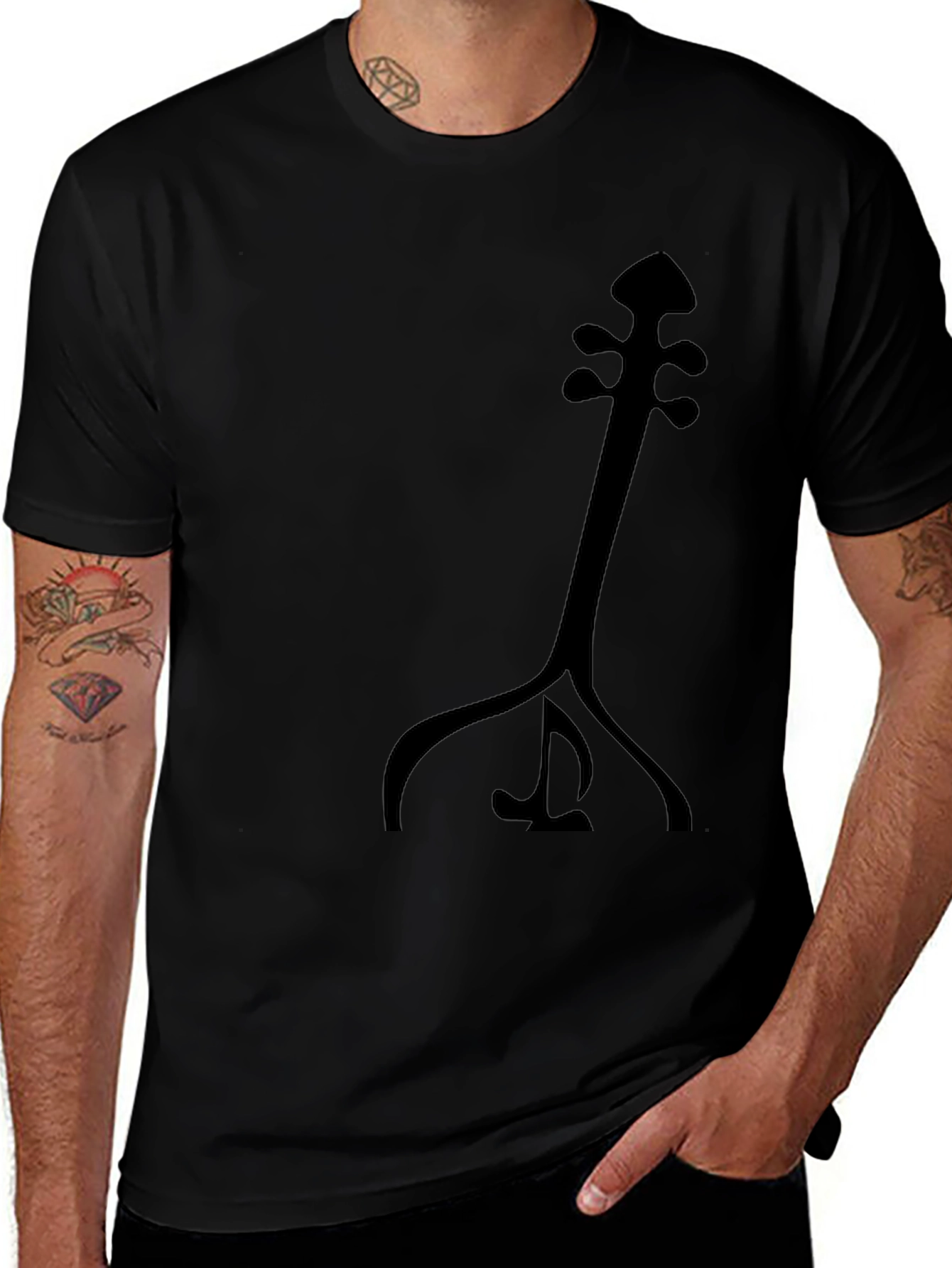 Abstract Musical Instrument Graphic T-Shirt