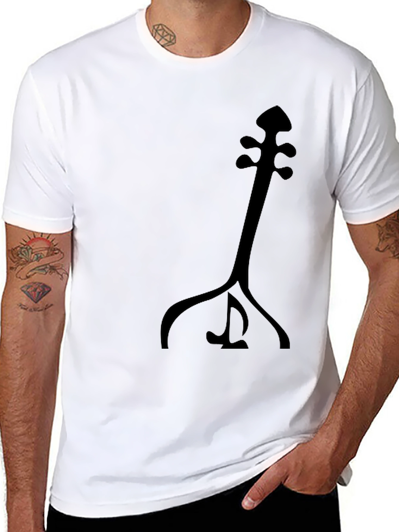 Abstract Musical Instrument Graphic T-Shirt
