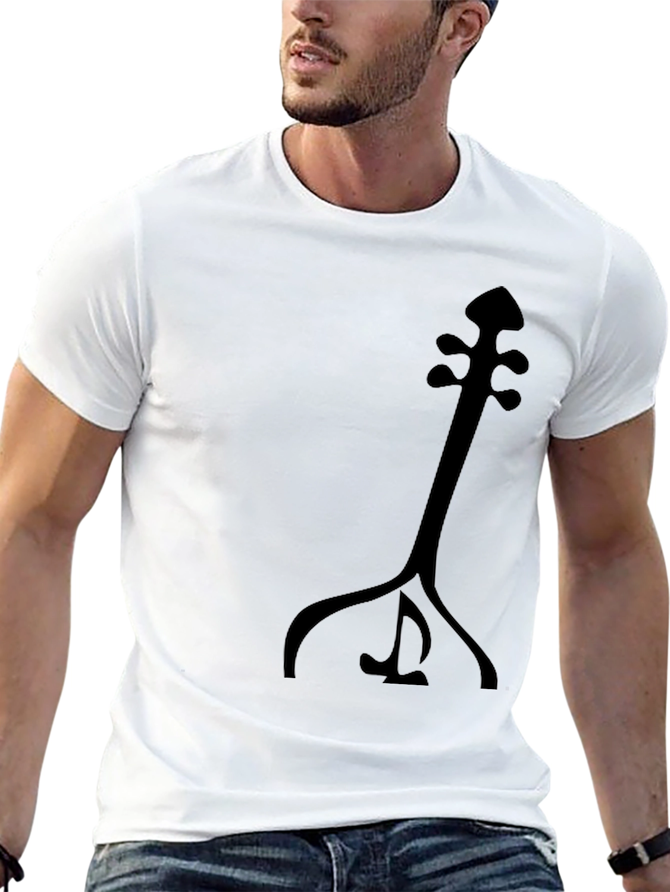 Abstract Musical Instrument Graphic T-Shirt