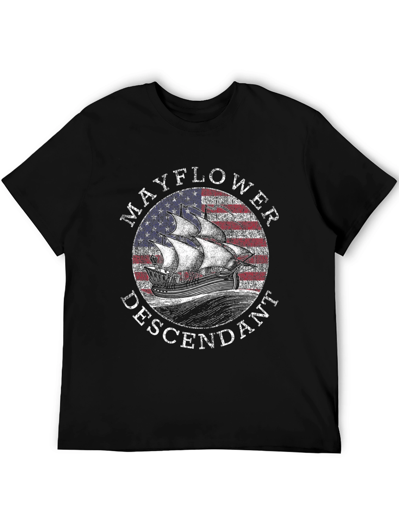 Mayflower Descendant Graphic T-Shirt