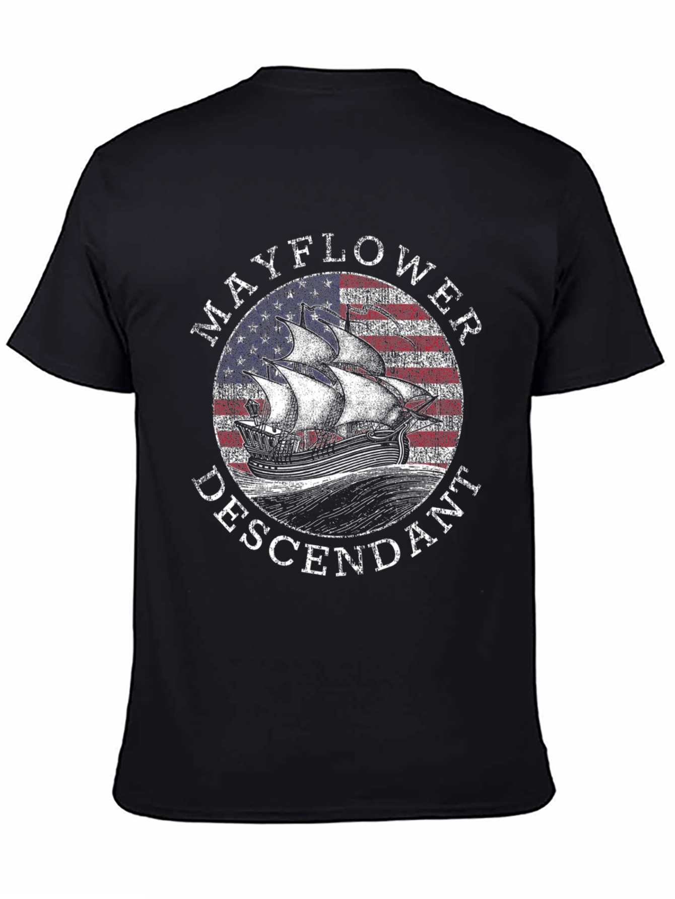 Mayflower Descendant Graphic T-Shirt
