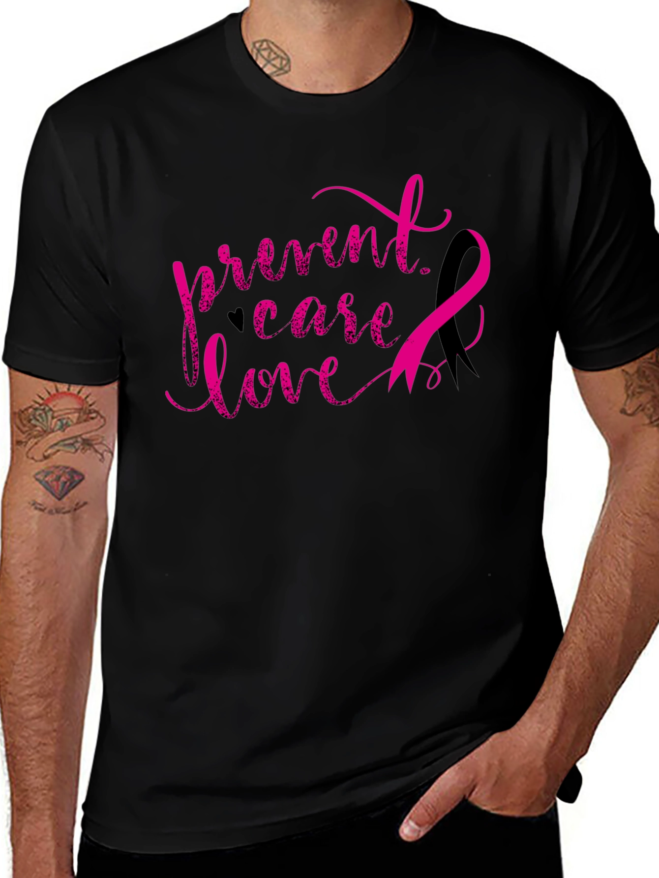Breast Cancer Awareness T-Shirt - Prevent Care Love