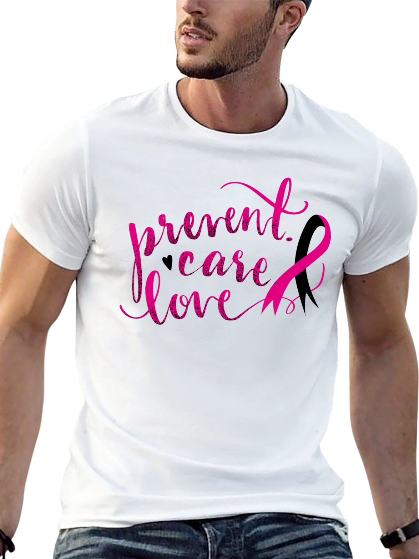 Breast Cancer Awareness T-Shirt - Prevent Care Love