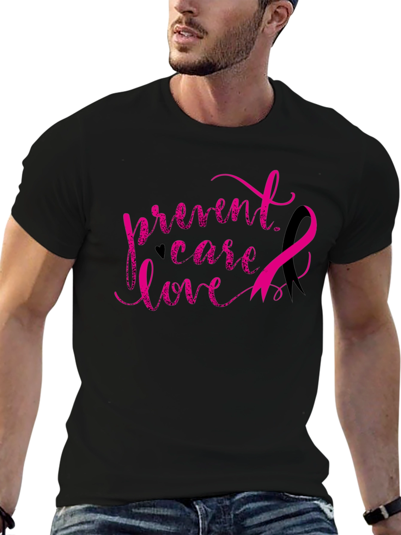 Breast Cancer Awareness T-Shirt - Prevent Care Love