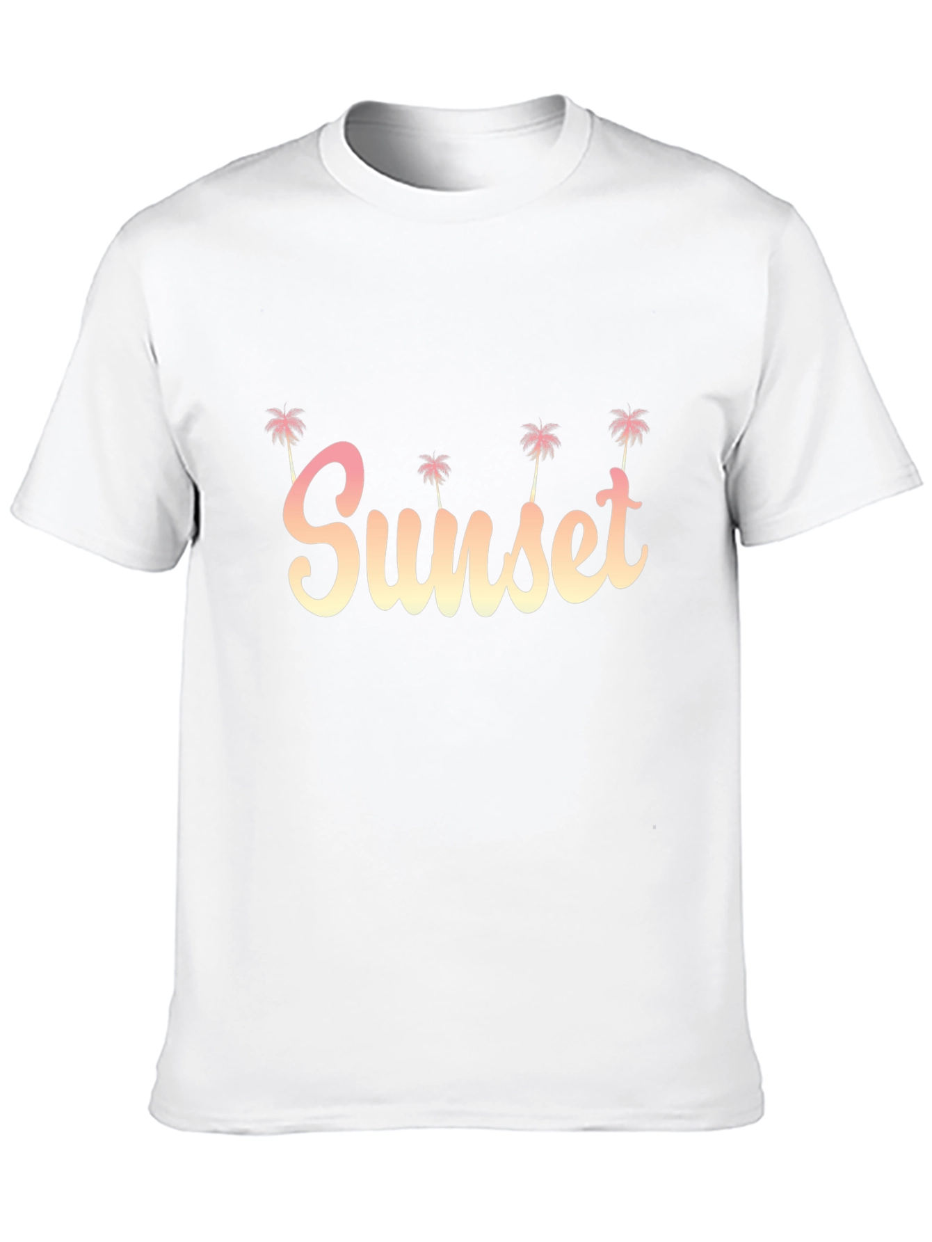 Sunset Palm Tee - Relaxed Fit