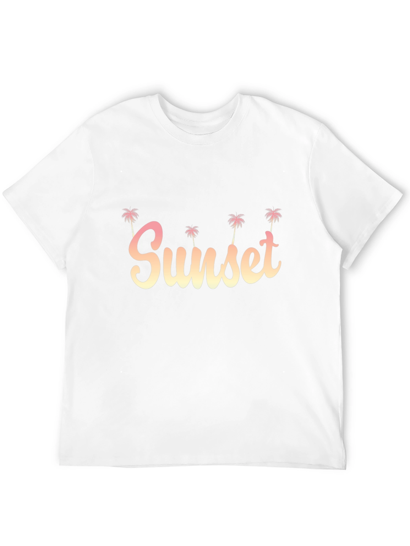 Sunset Palm Tee - Relaxed Fit