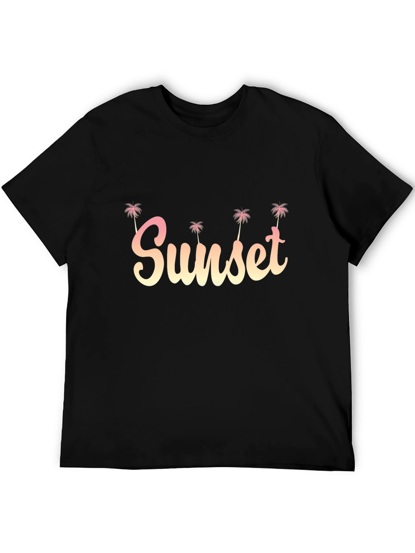 Sunset Palm Tee - Relaxed Fit
