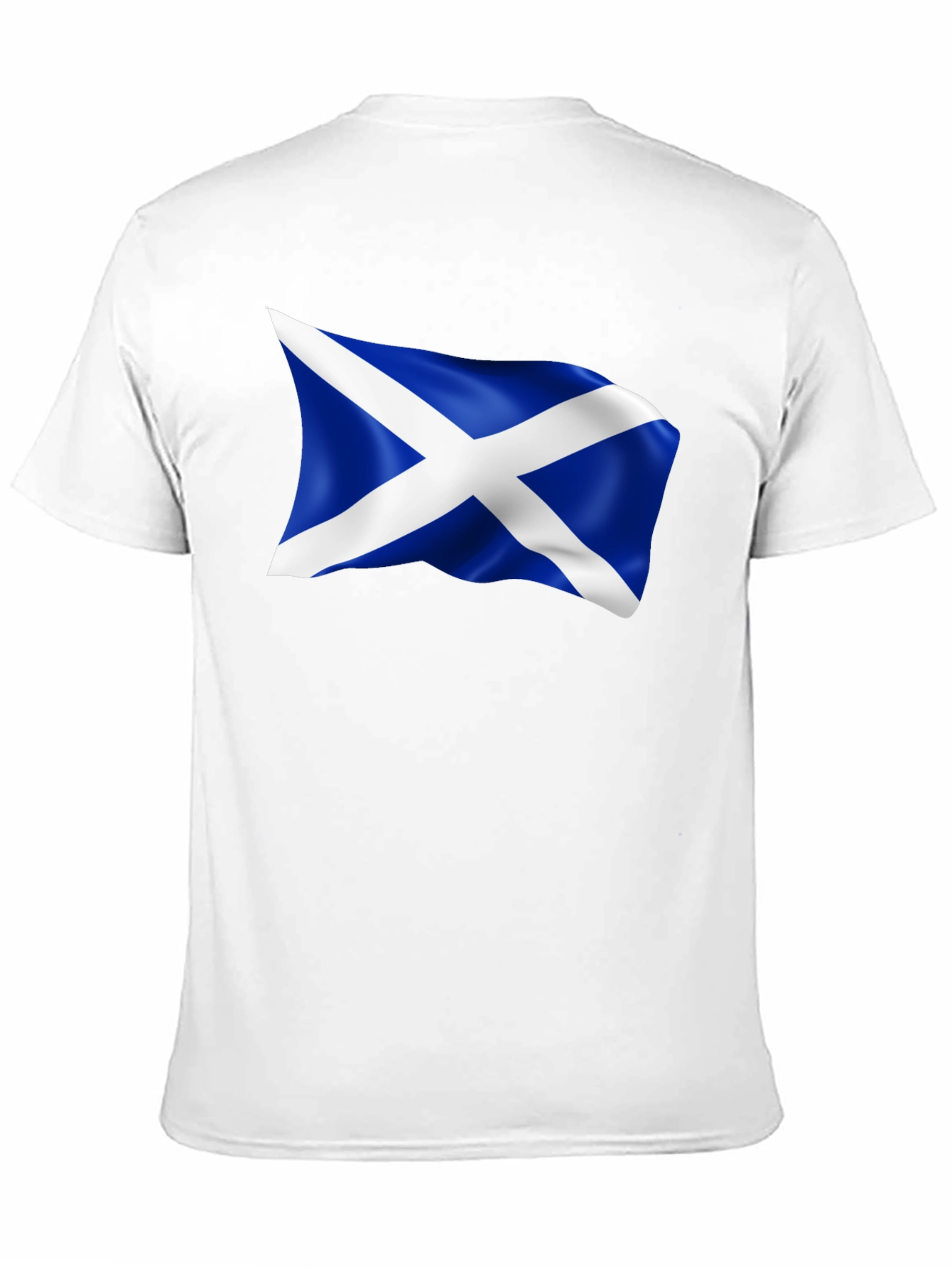 Scotland Flag Graphic Tee - Mens Black T-Shirt