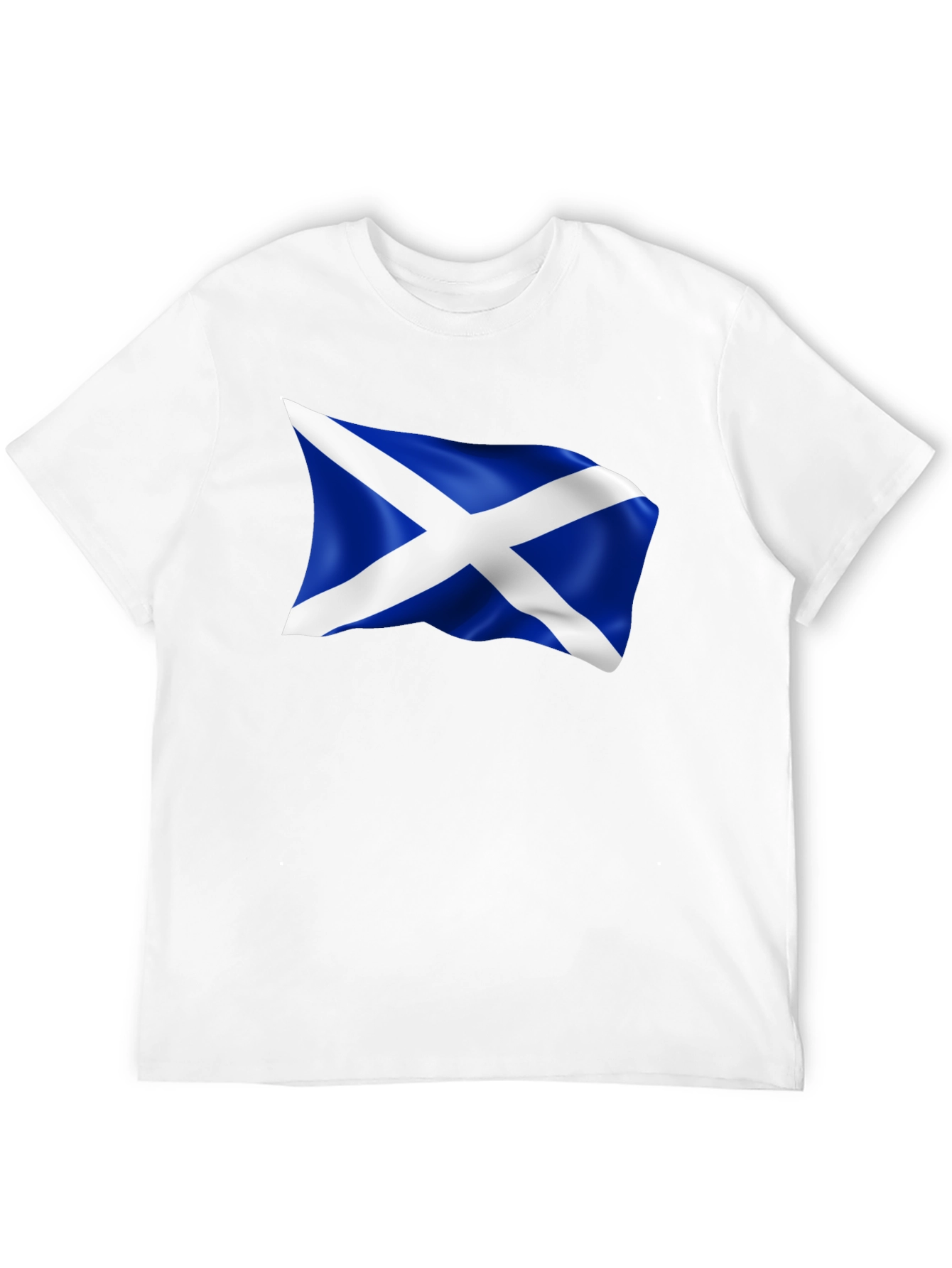 Scotland Flag Graphic Tee - Mens Black T-Shirt