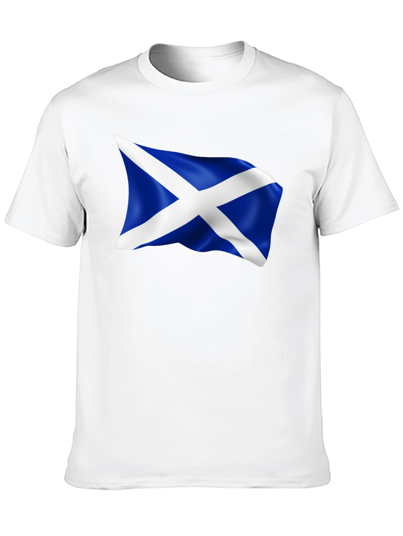 Scotland Flag Graphic Tee - Mens Black T-Shirt