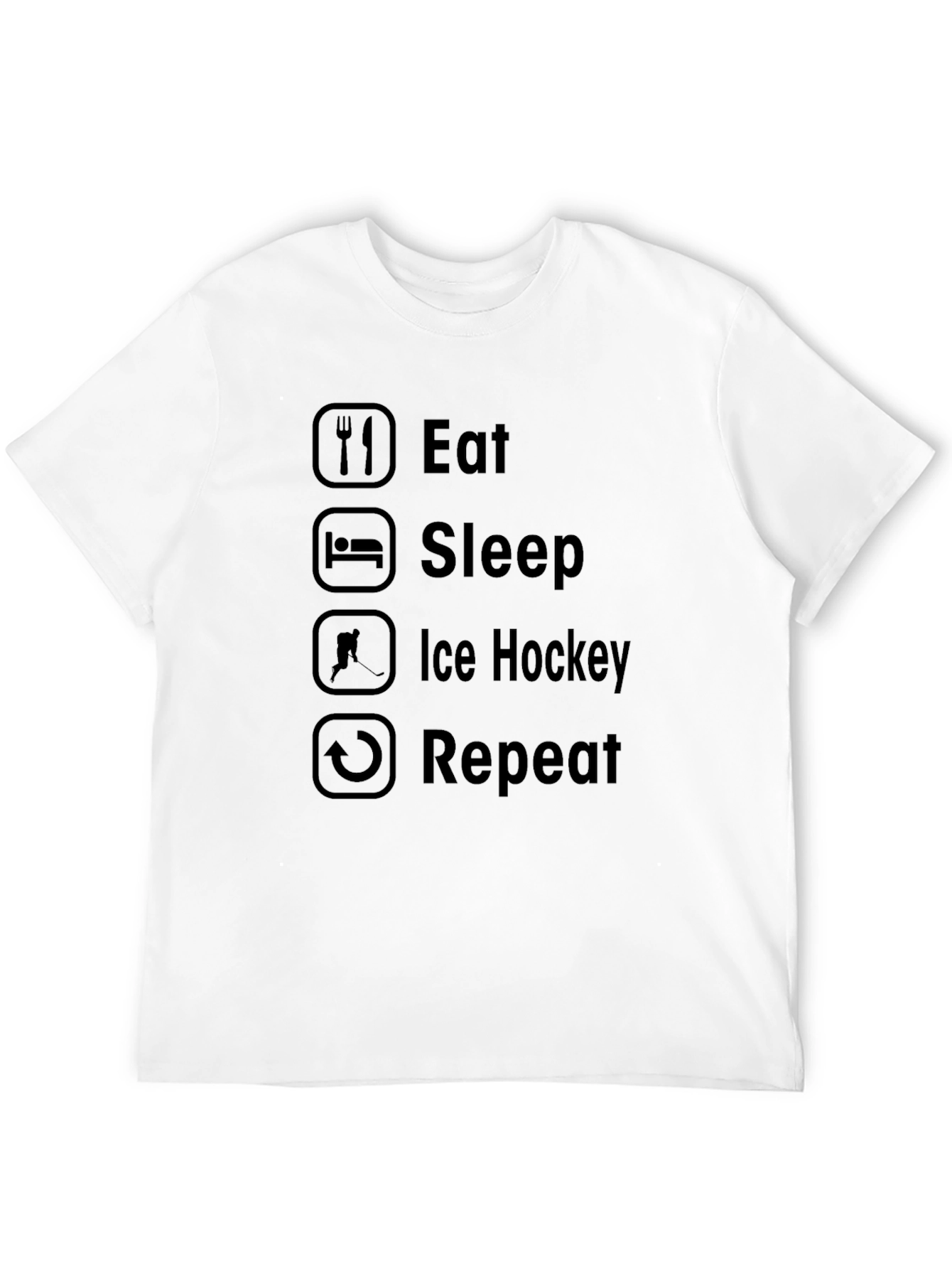 Eat Sleep Ice Hockey Repeat T-Shirt