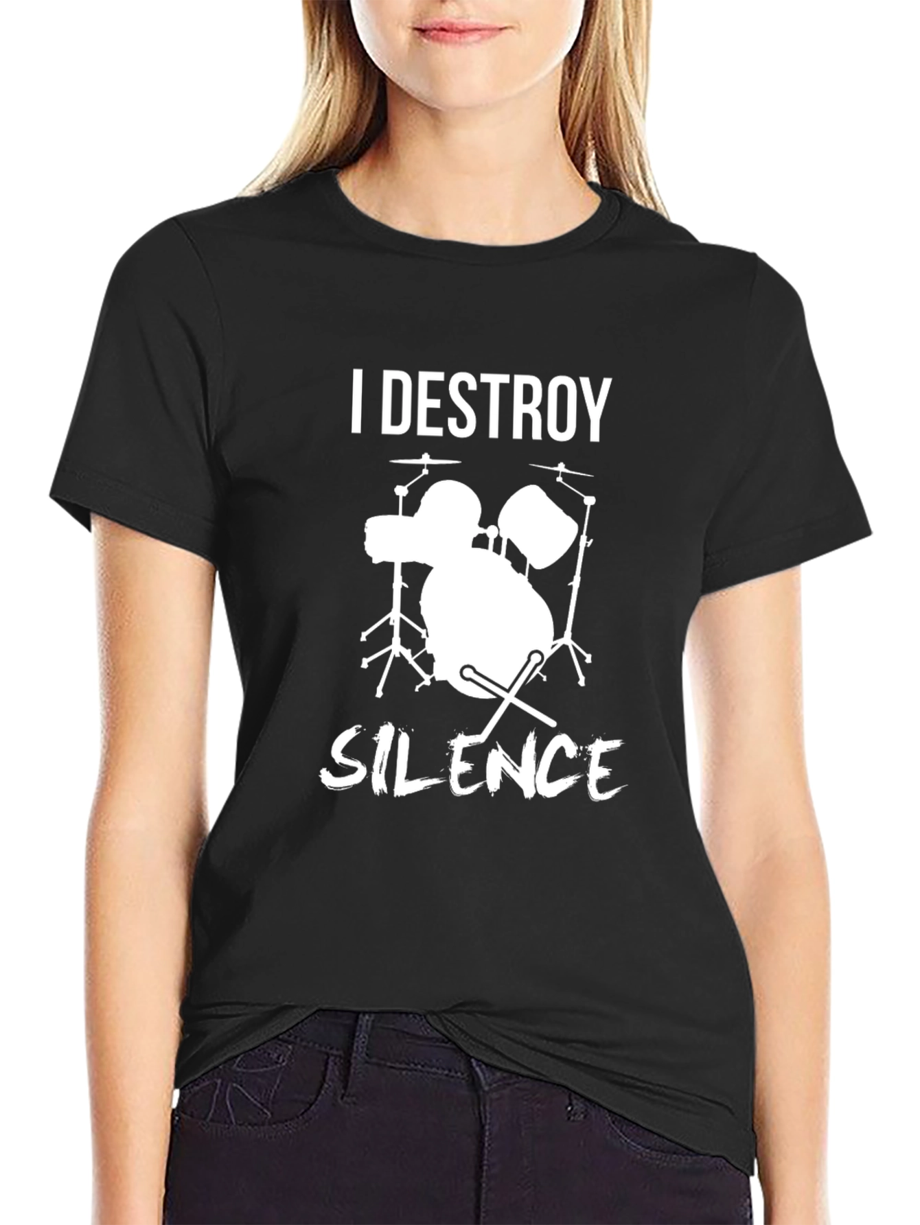 I Destroy Silence Drummer T-Shirt