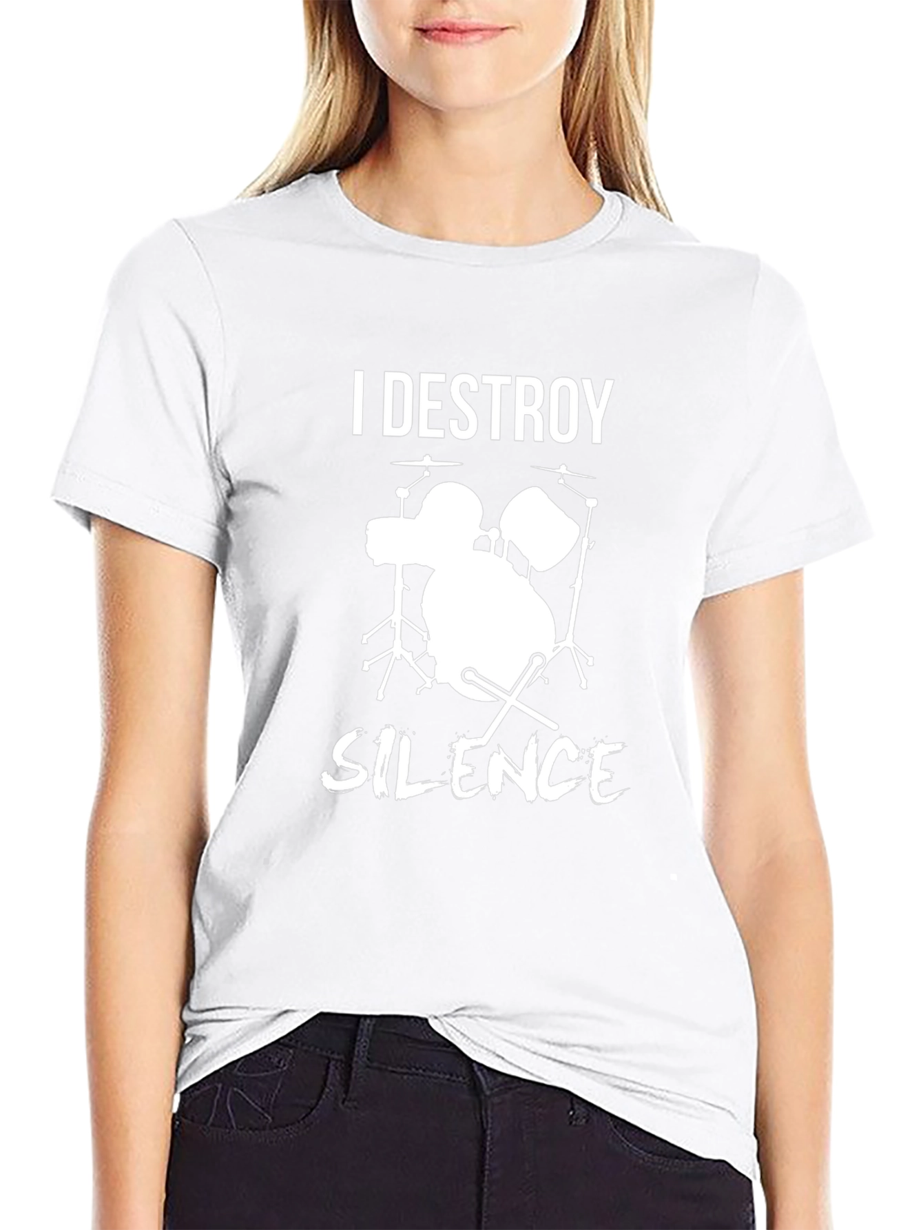 I Destroy Silence Drummer T-Shirt