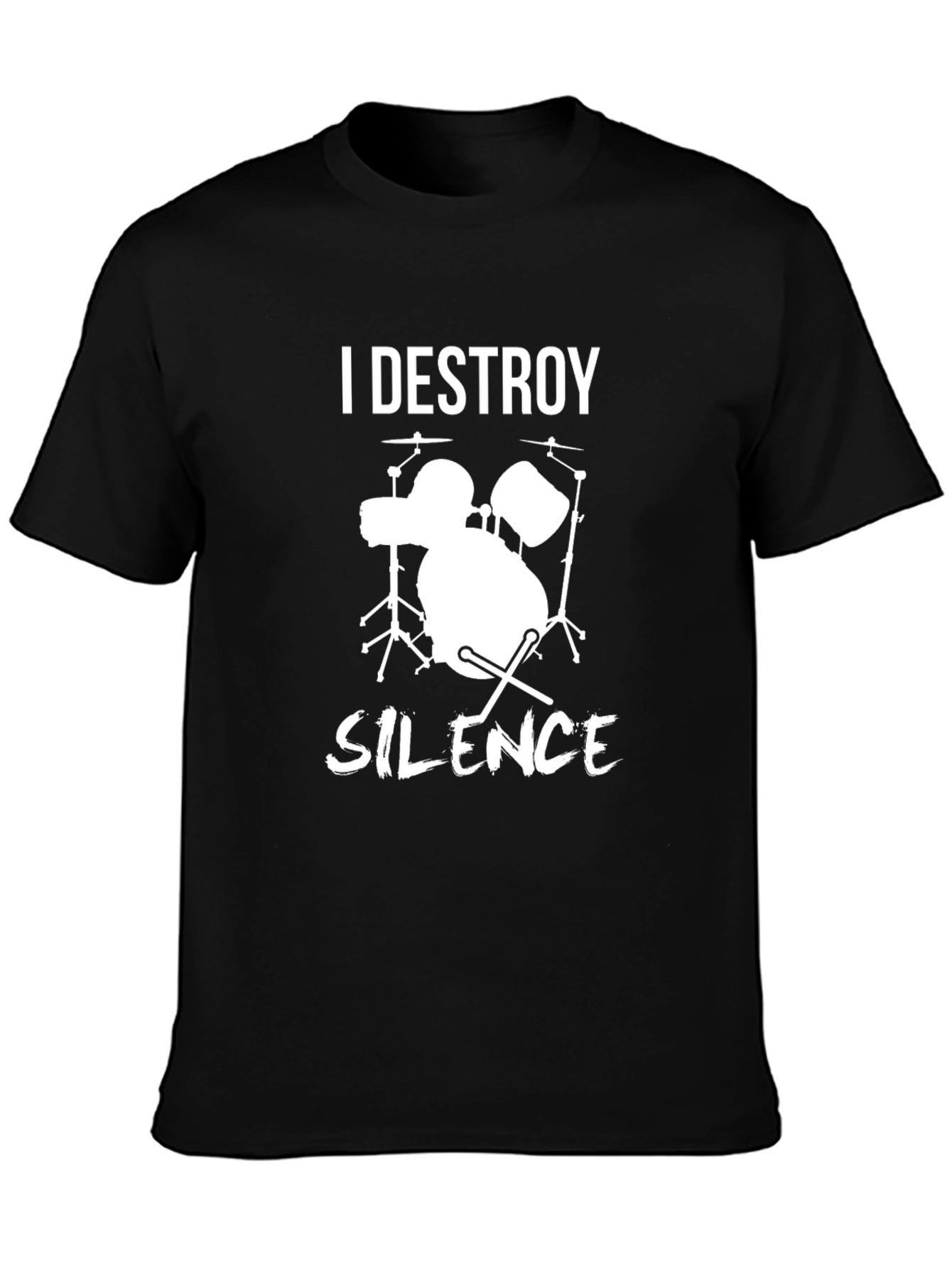 I Destroy Silence Drummer T-Shirt